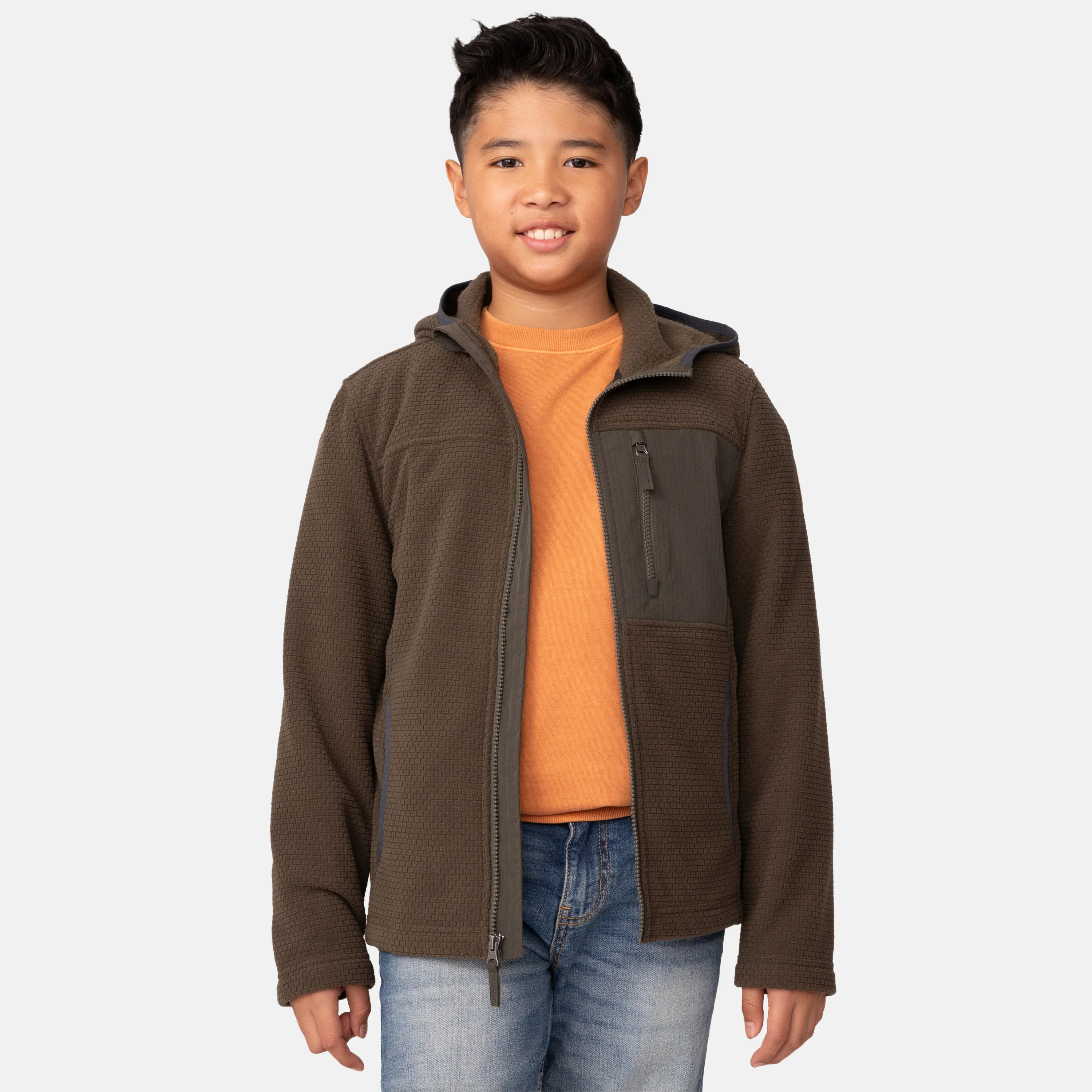 Boys' Brick Fleece Hoodie Jacket - Image 15