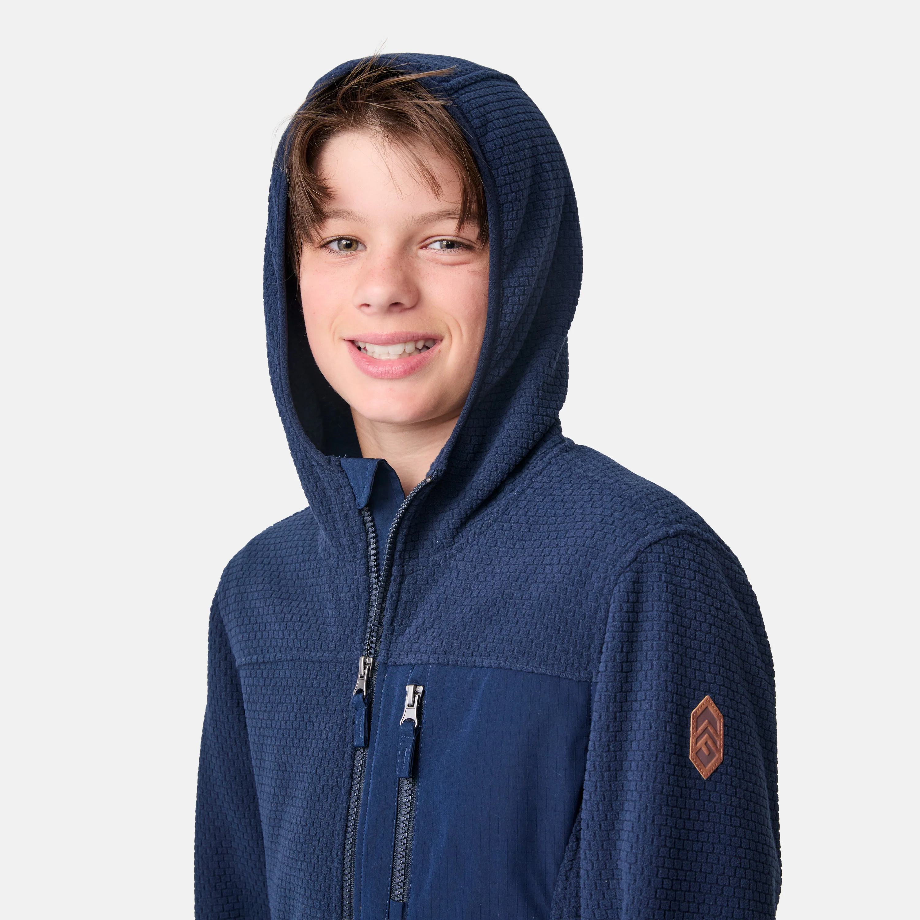 Boys' Brick Fleece Hoodie Jacket - Image 5