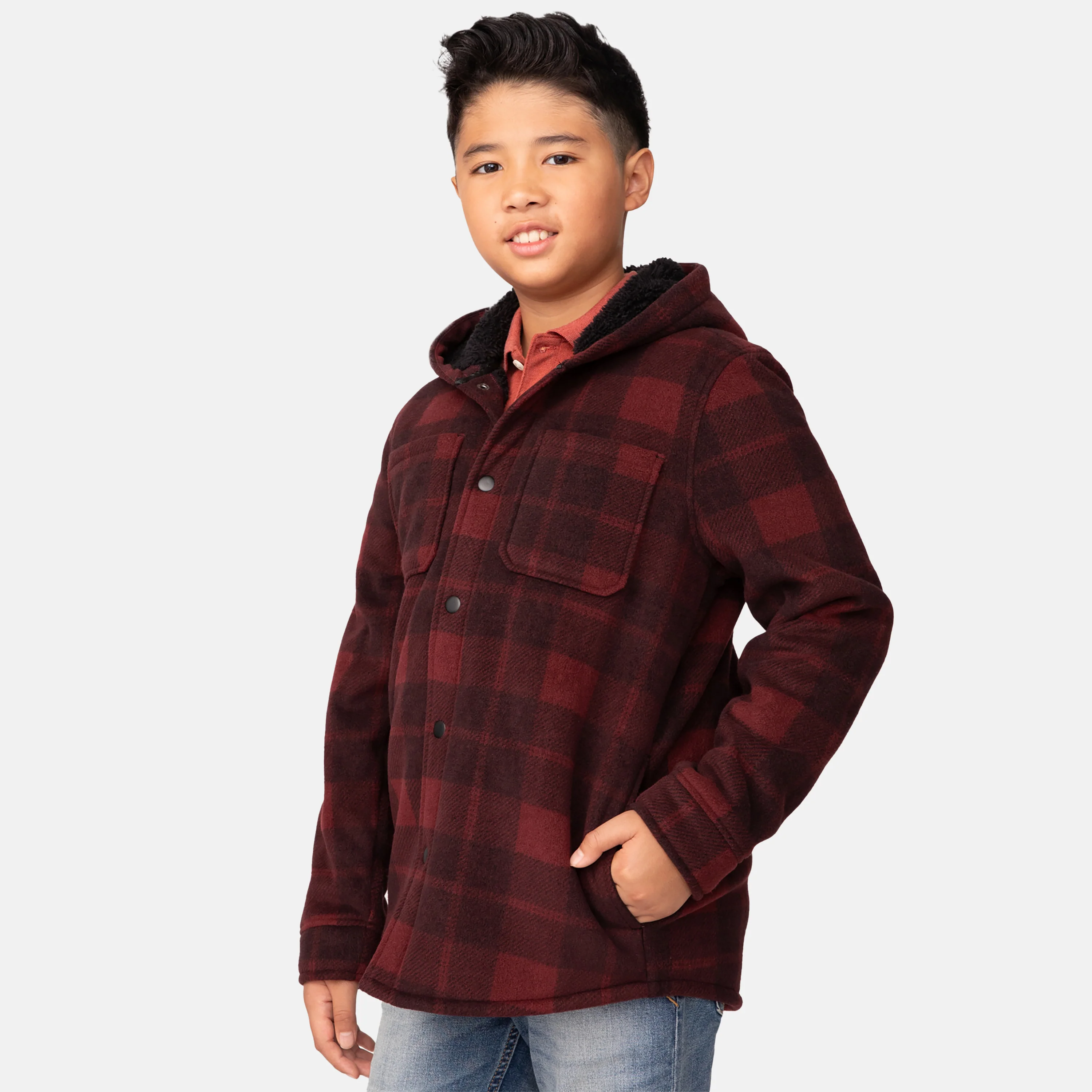 Boys' Chill Out Fleece Shirt Jacket - Image 10