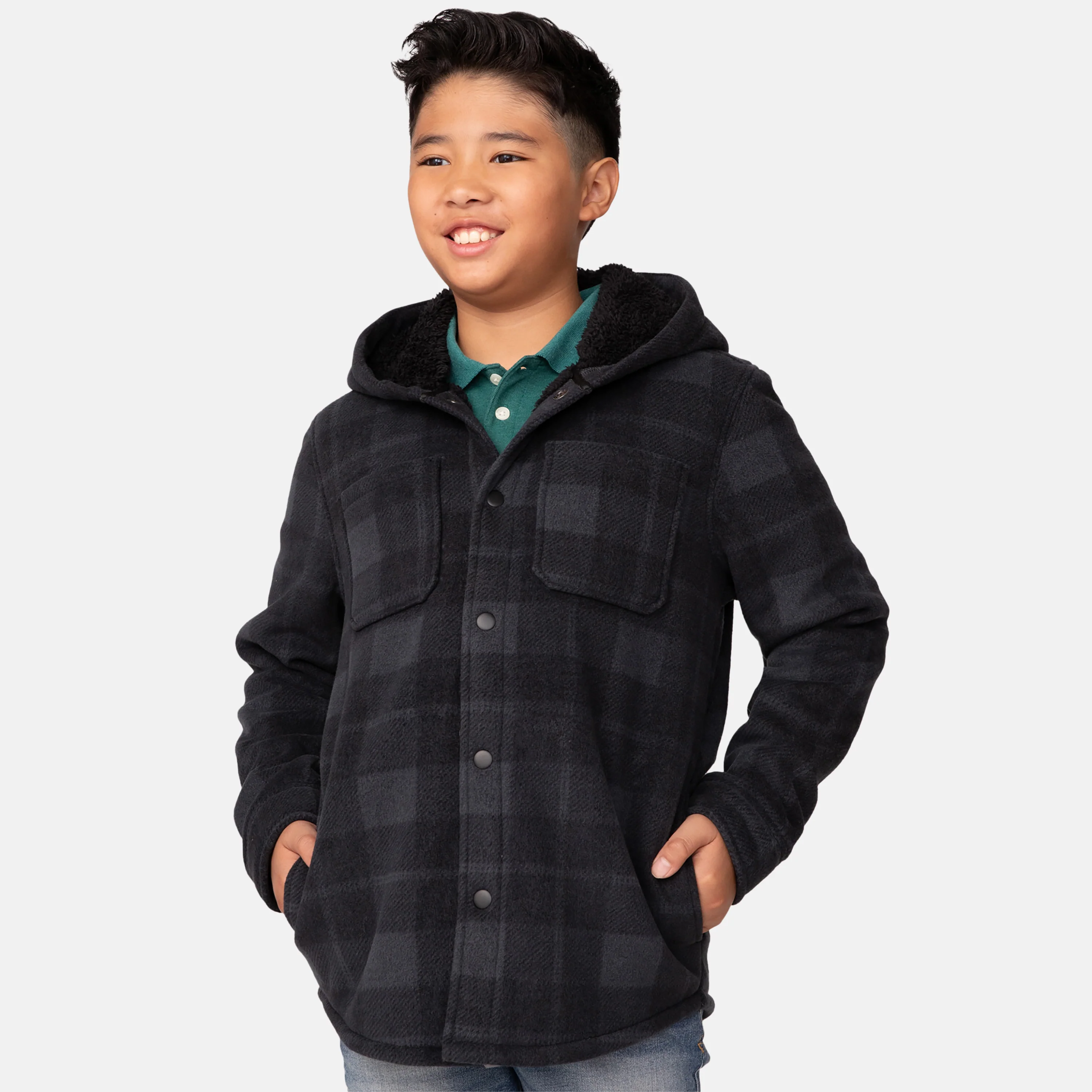 Boys' Chill Out Fleece Shirt Jacket - Image 12