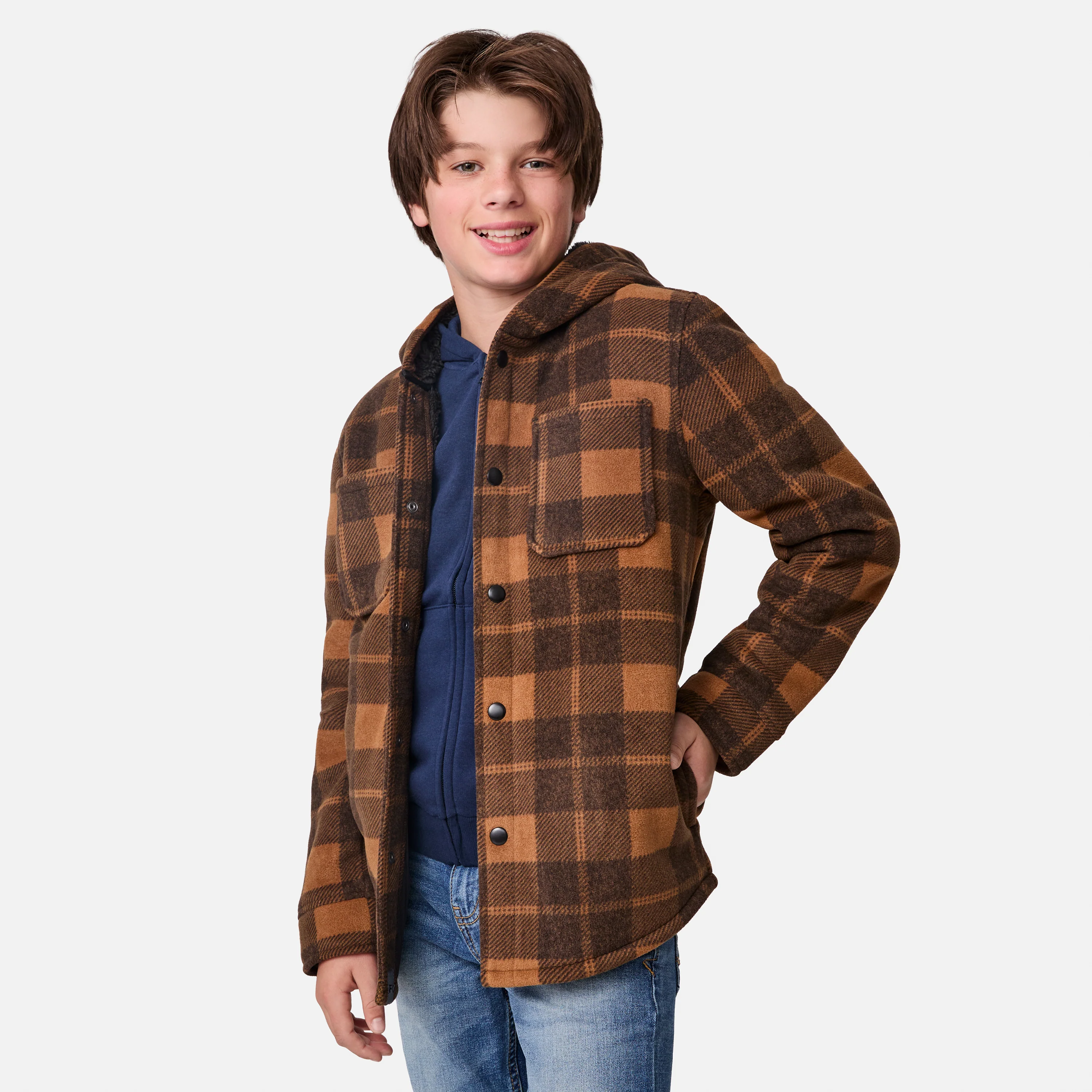 Boys' Chill Out Fleece Shirt Jacket - Image 6