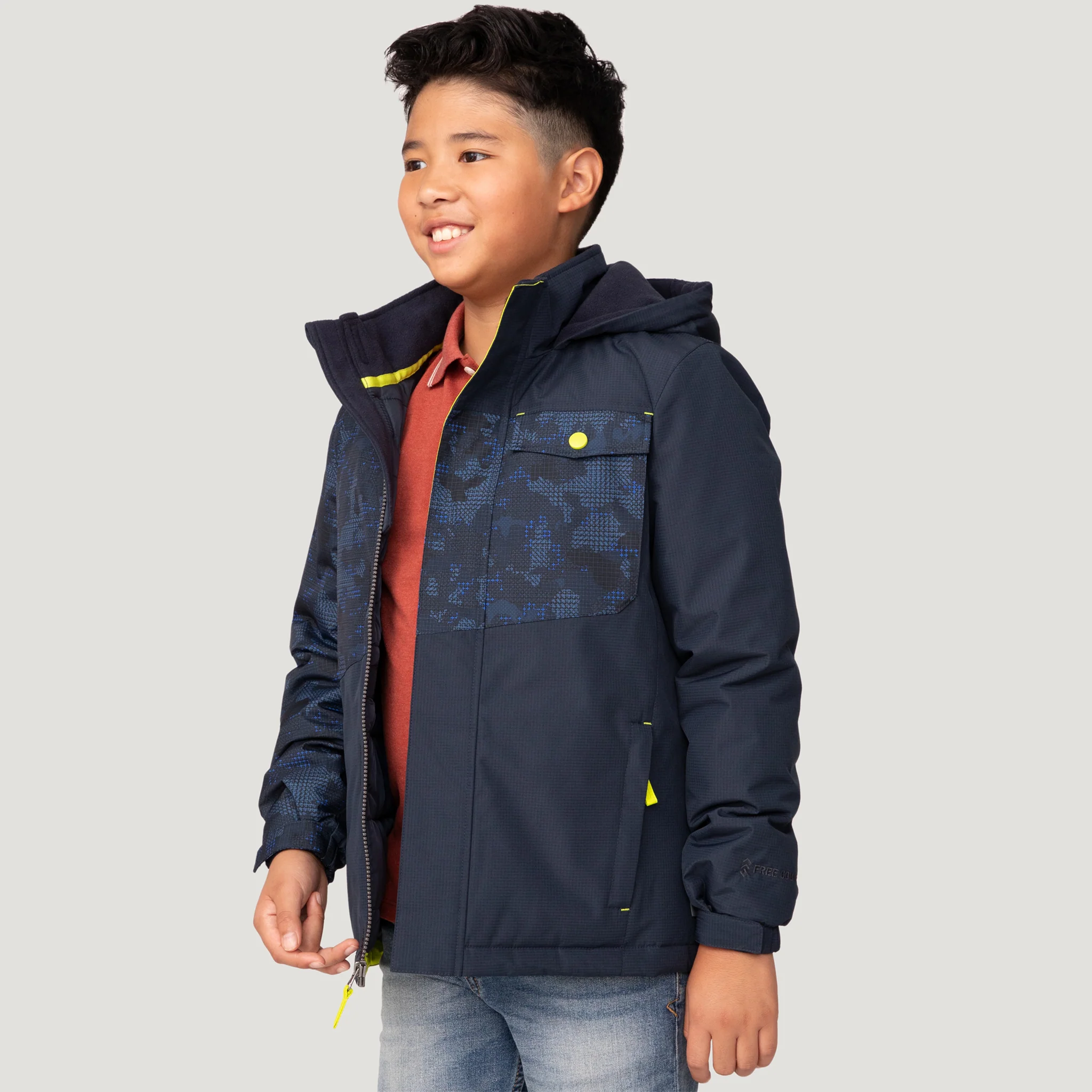 Boys' Multi Rip Stop Boarder Jacket - Image 5