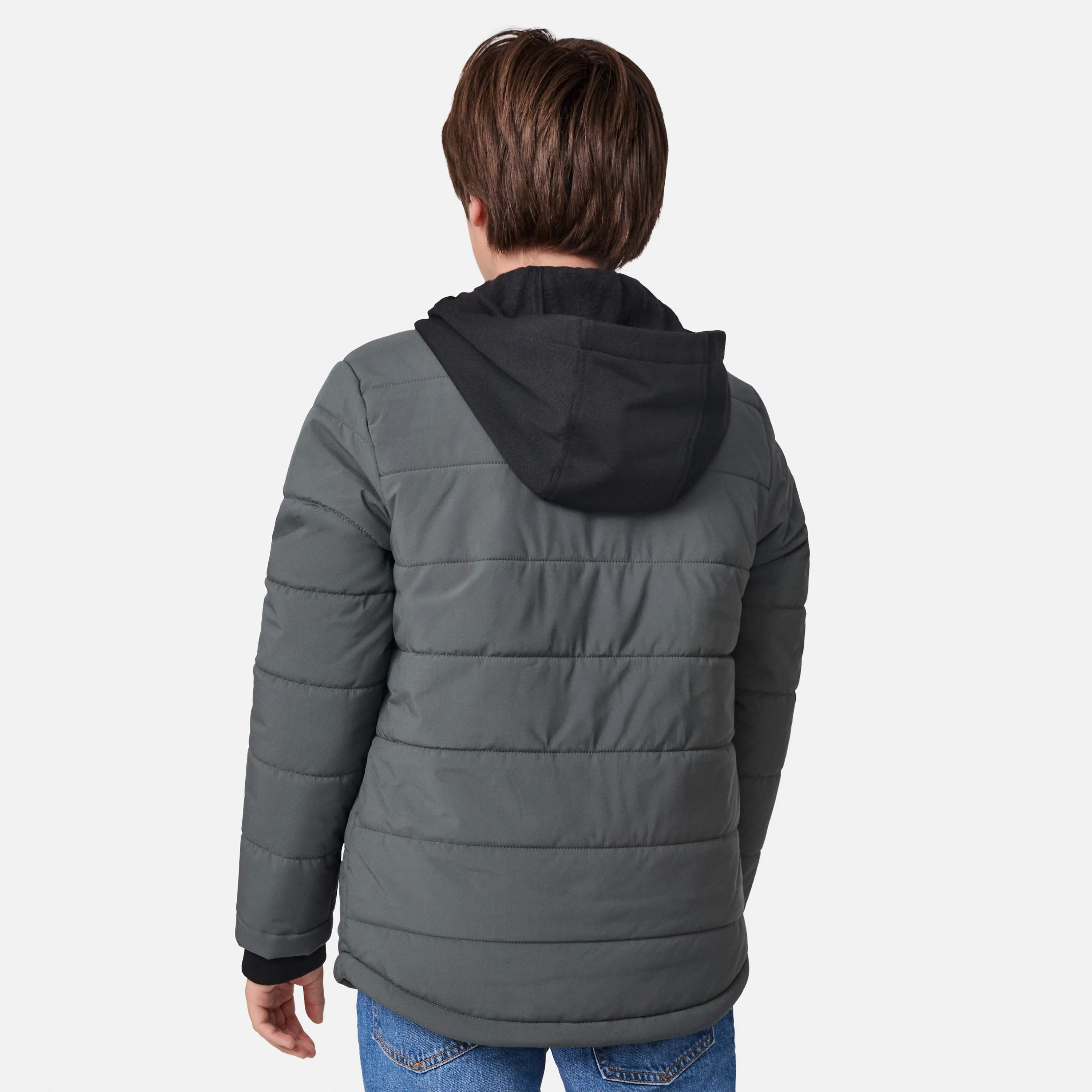 Boys' Trail Puffer Hoodie Shacket - Image 11
