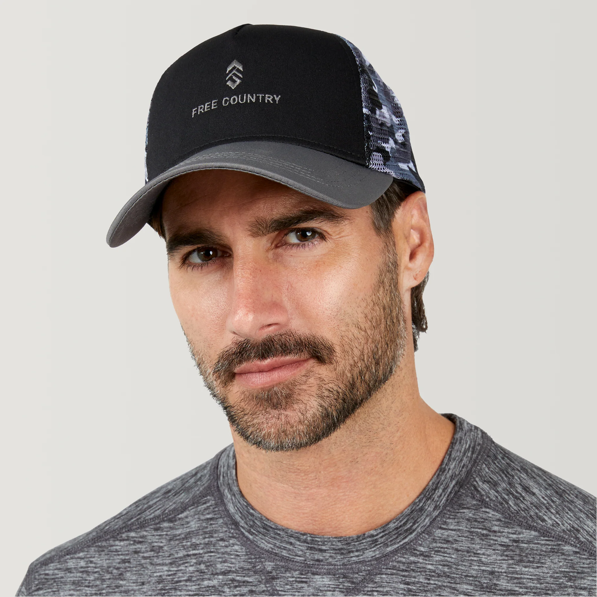 Free Country Five Panel Camo Trucker Hat - Image 14