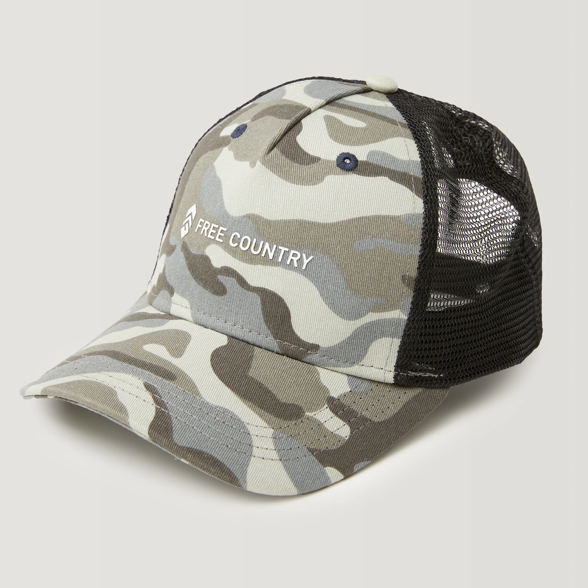 Free Country Five Panel Camo Trucker Hat - Image 3