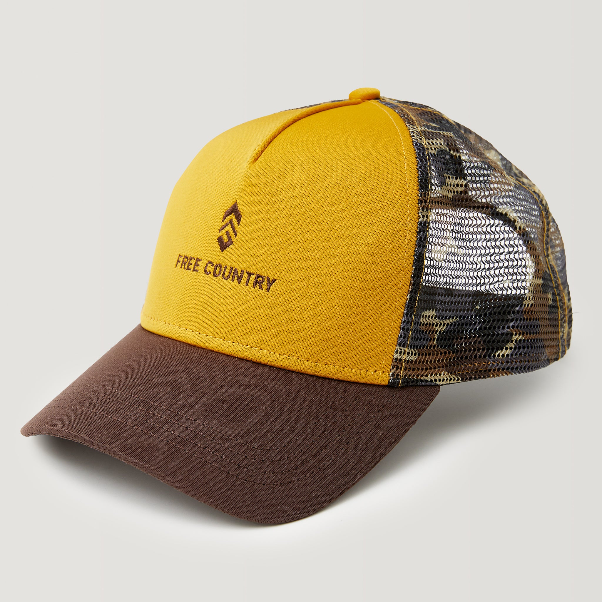 Free Country Five Panel Camo Trucker Hat - Image 6