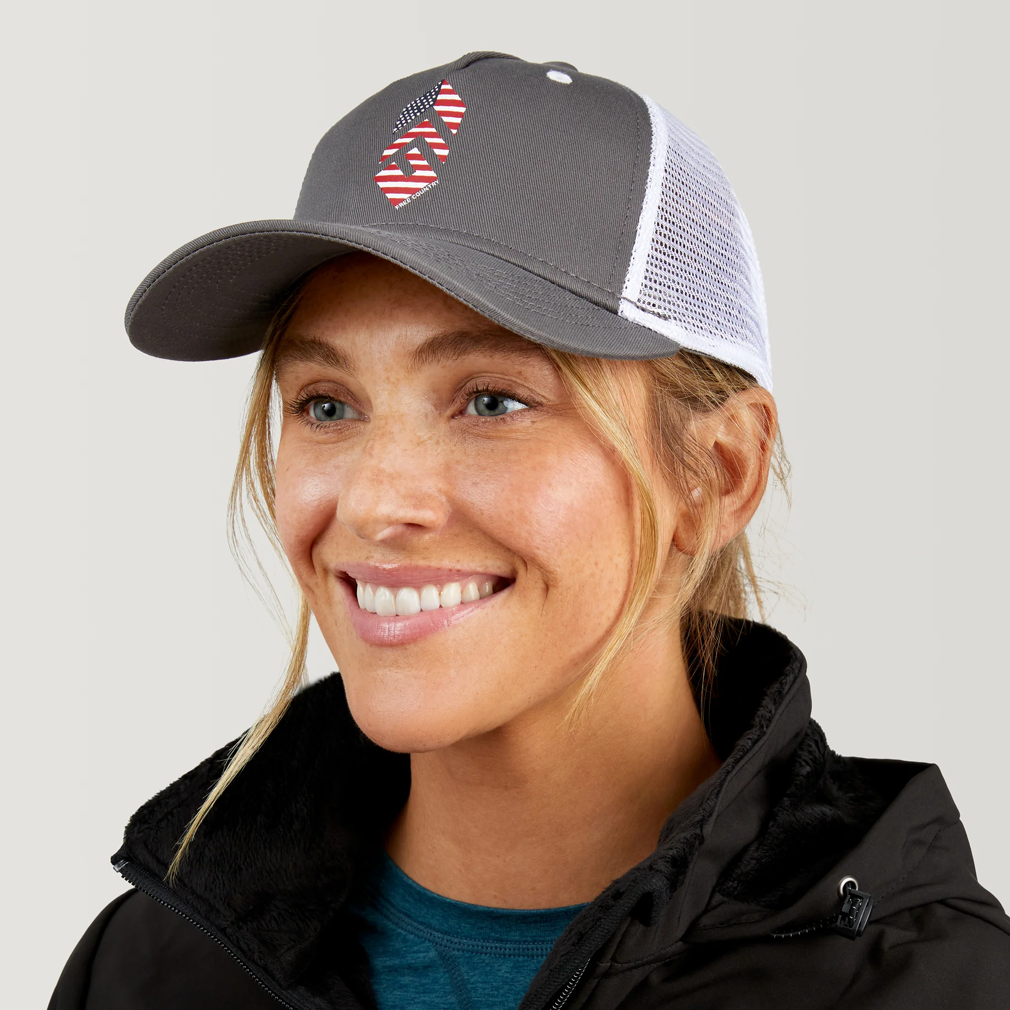 Free Country Five Panel Cotton Twill Trucker Hat - Image 3