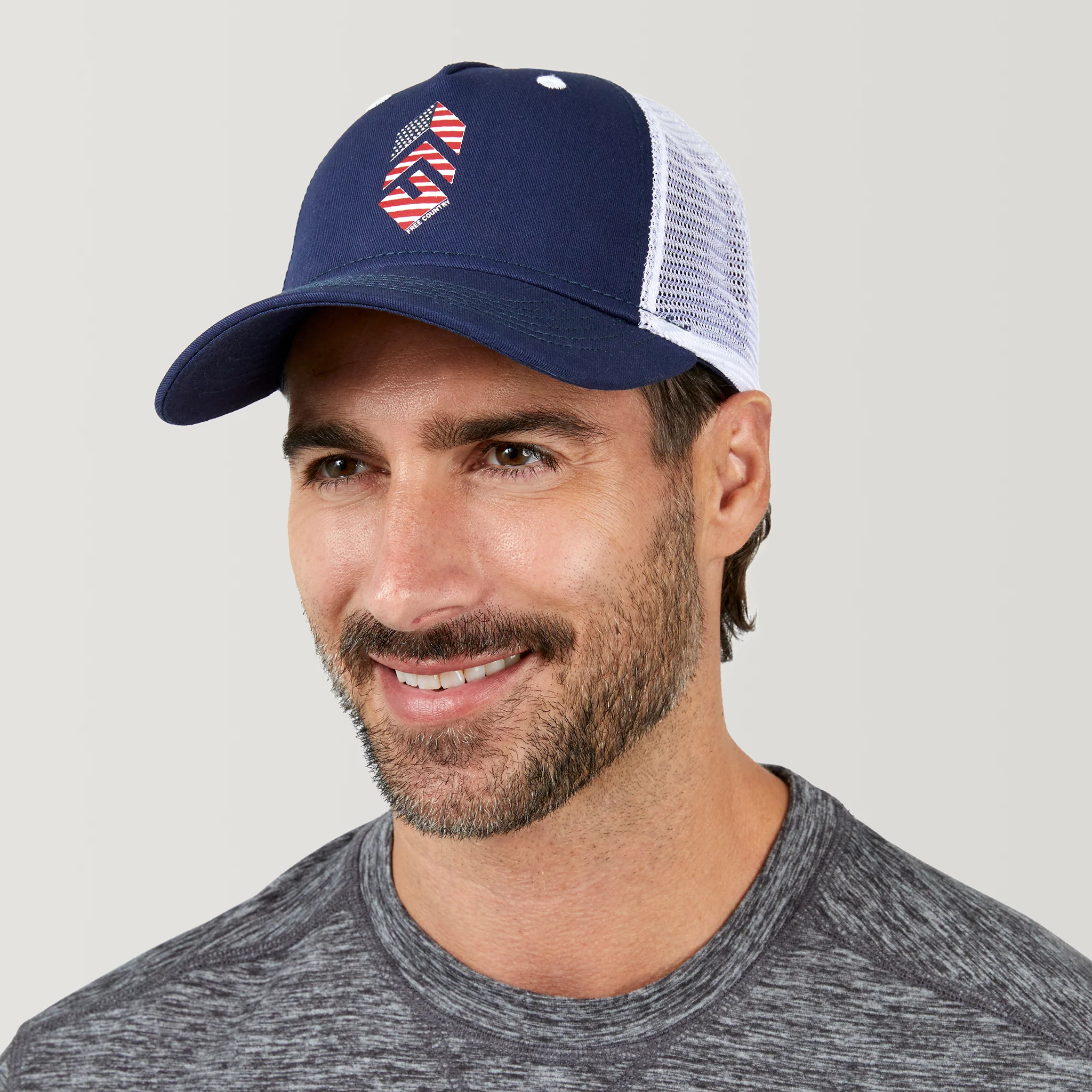 Free Country Five Panel Cotton Twill Trucker Hat - Image 6