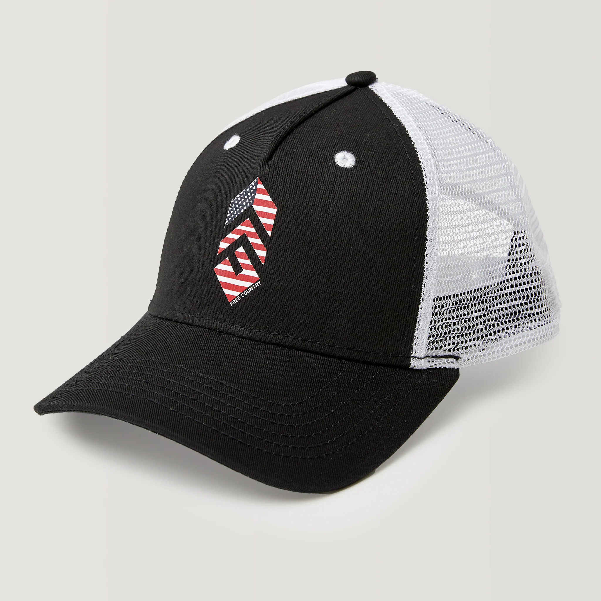 Free Country Five Panel Cotton Twill Trucker Hat - Image 7