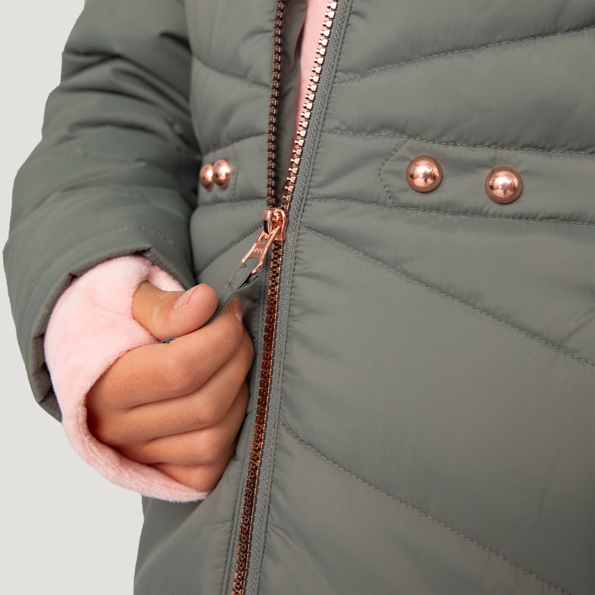 Girls' Bib Puffer Jacket - Image 3