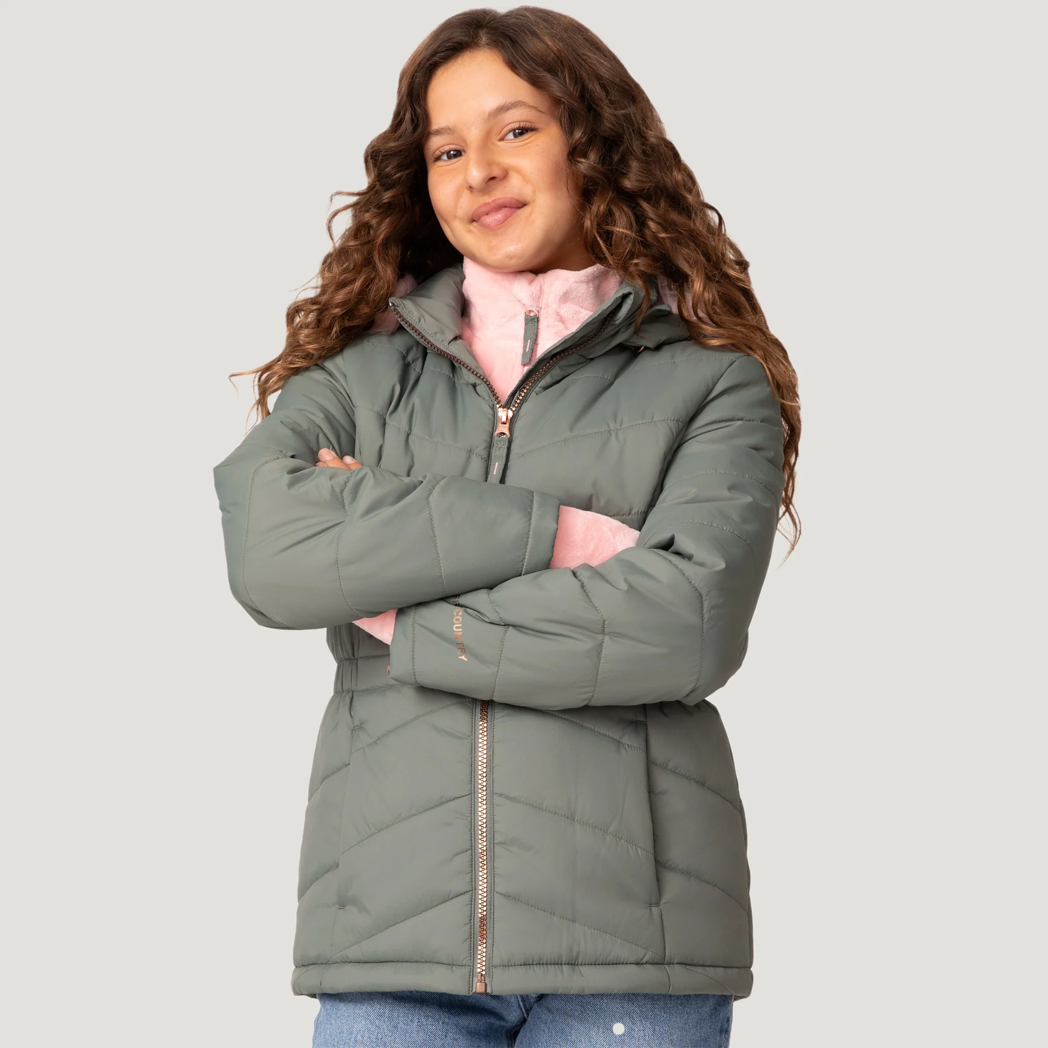 Girls' Bib Puffer Jacket - Image 8