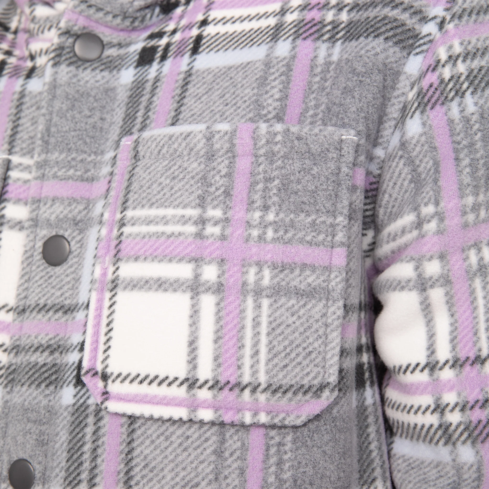 Girls' Chill Out Fleece Shirt Jacket - Image 10