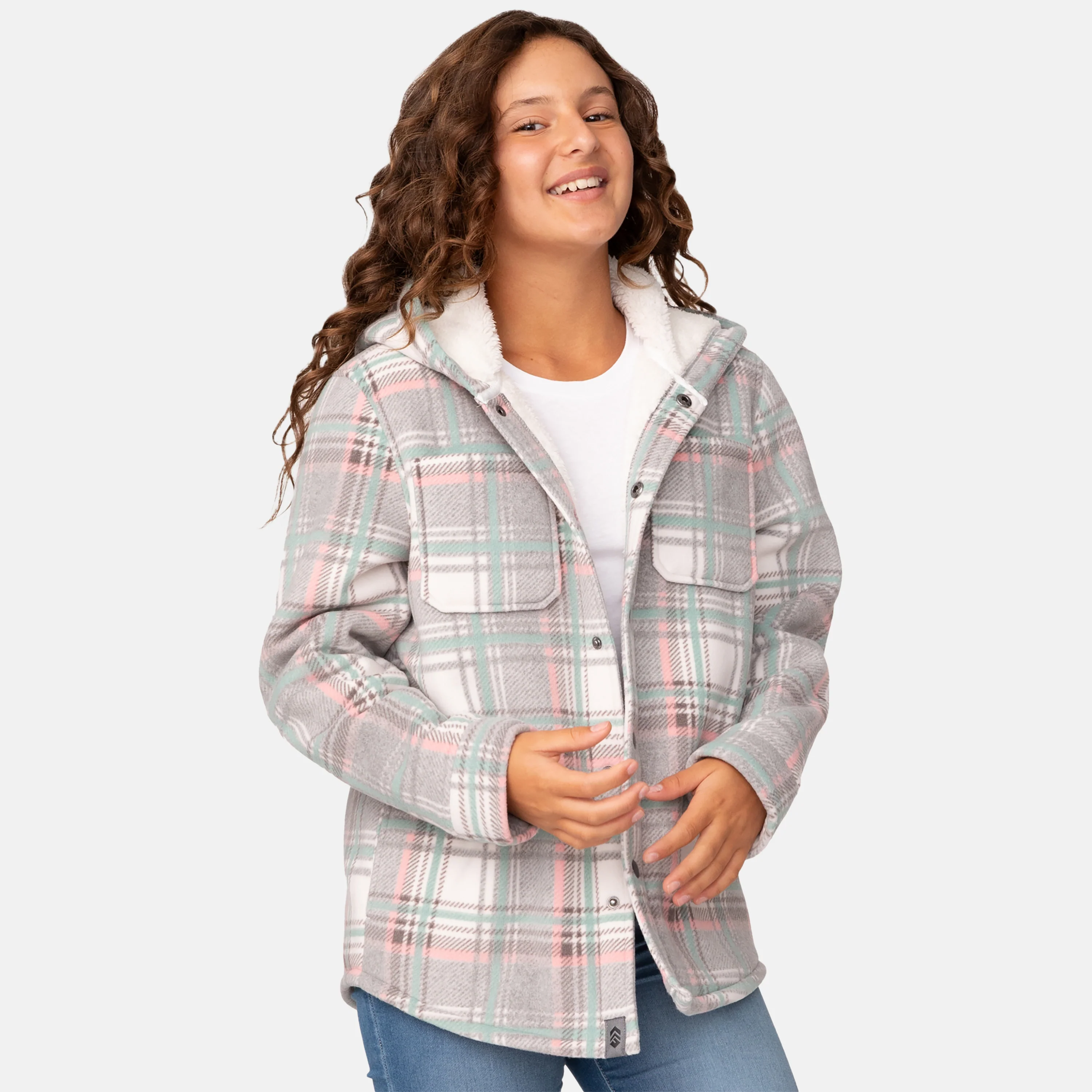 Girls' Chill Out Fleece Shirt Jacket - Image 17