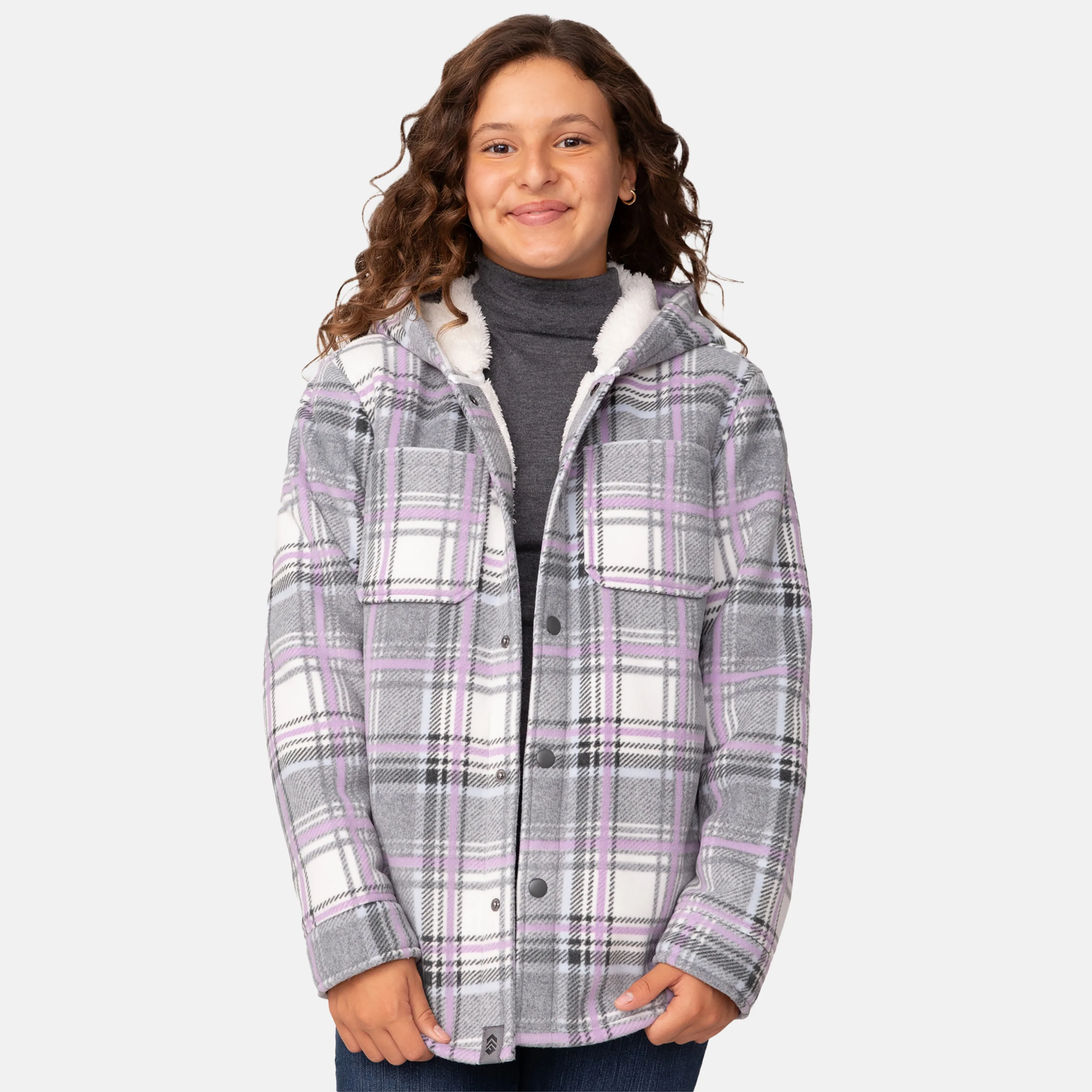 Girls' Chill Out Fleece Shirt Jacket - Image 7