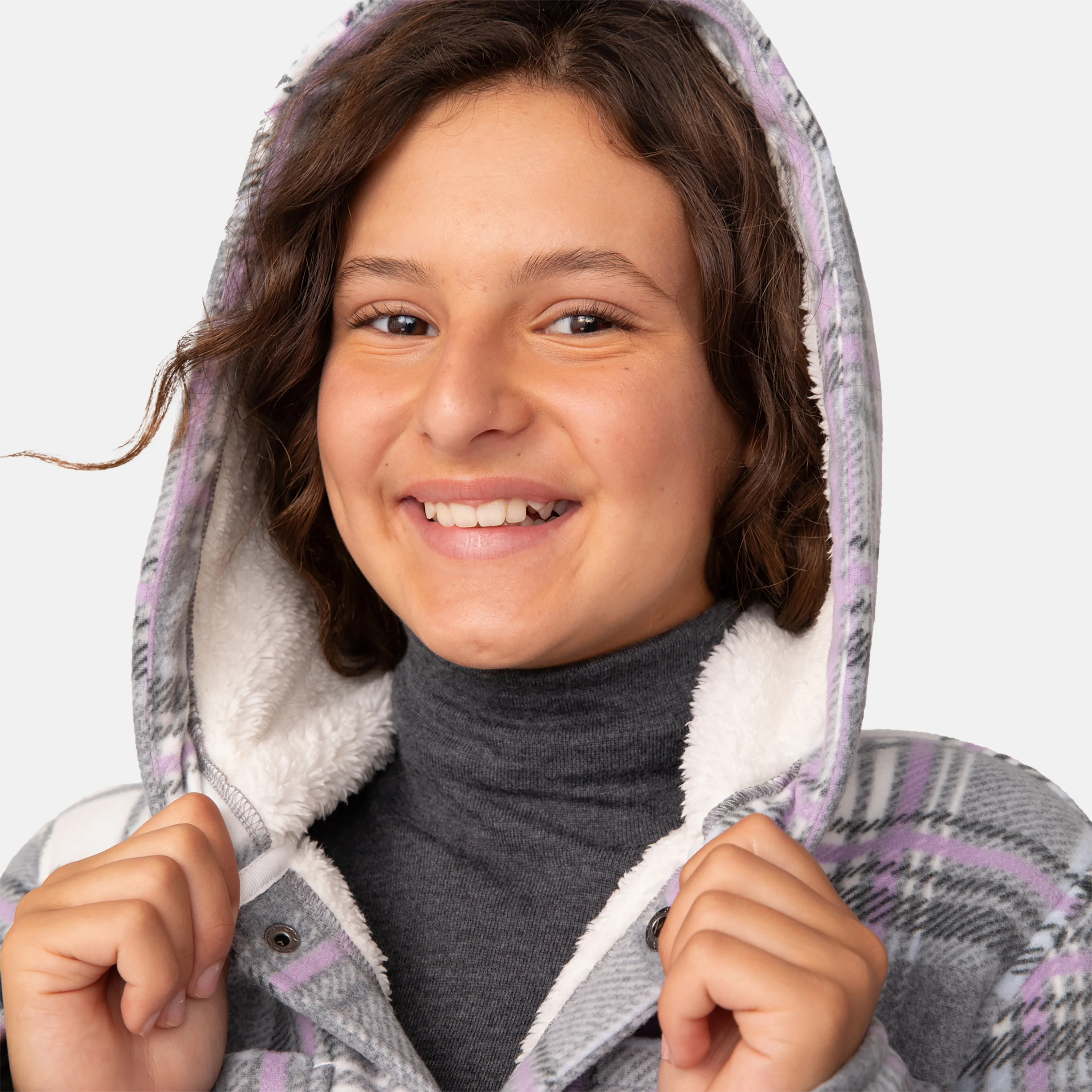 Girls' Chill Out Fleece Shirt Jacket - Image 8