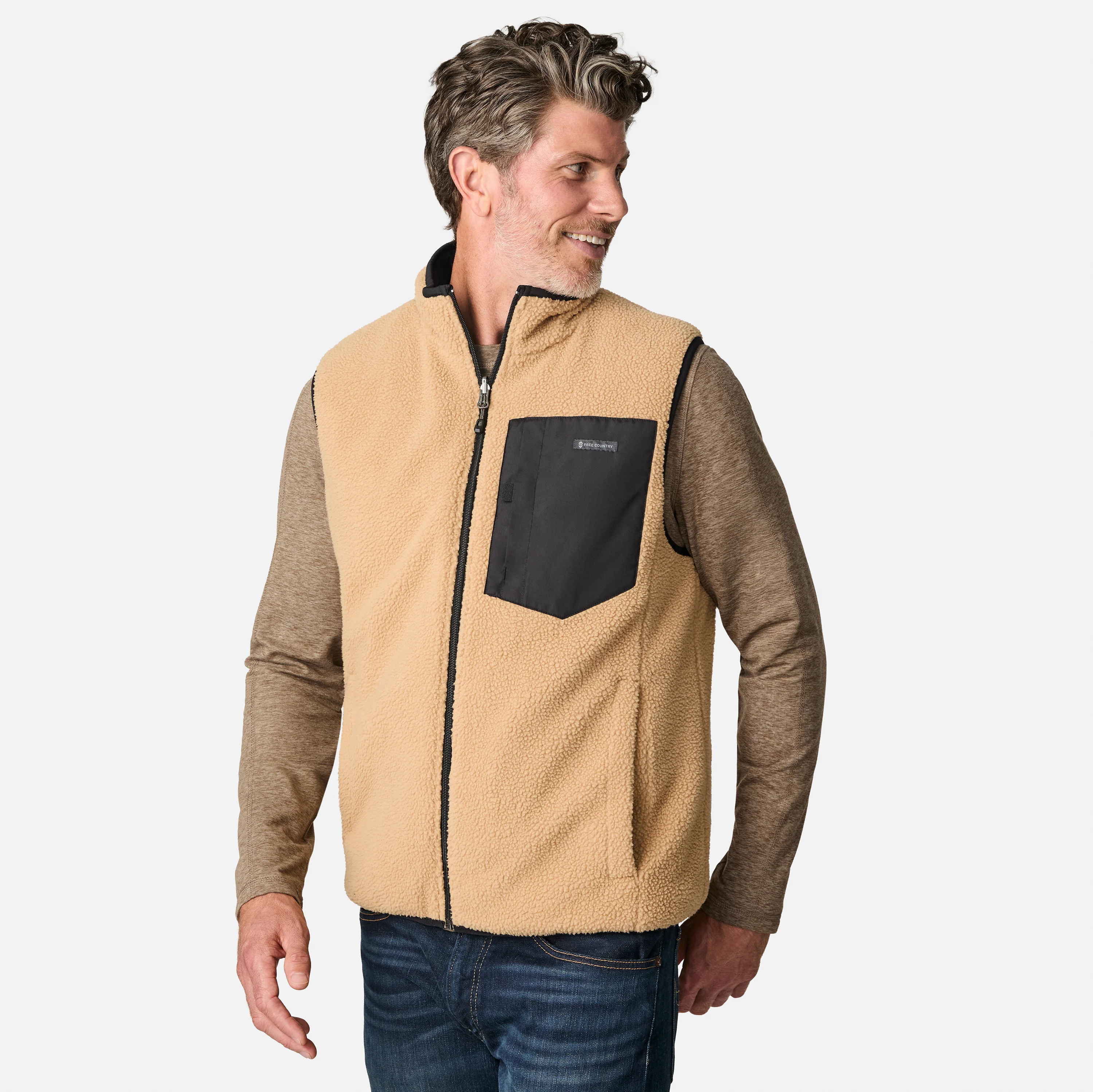 Men's Atlas II Quilted Reversible Sherpa Vest - Image 12