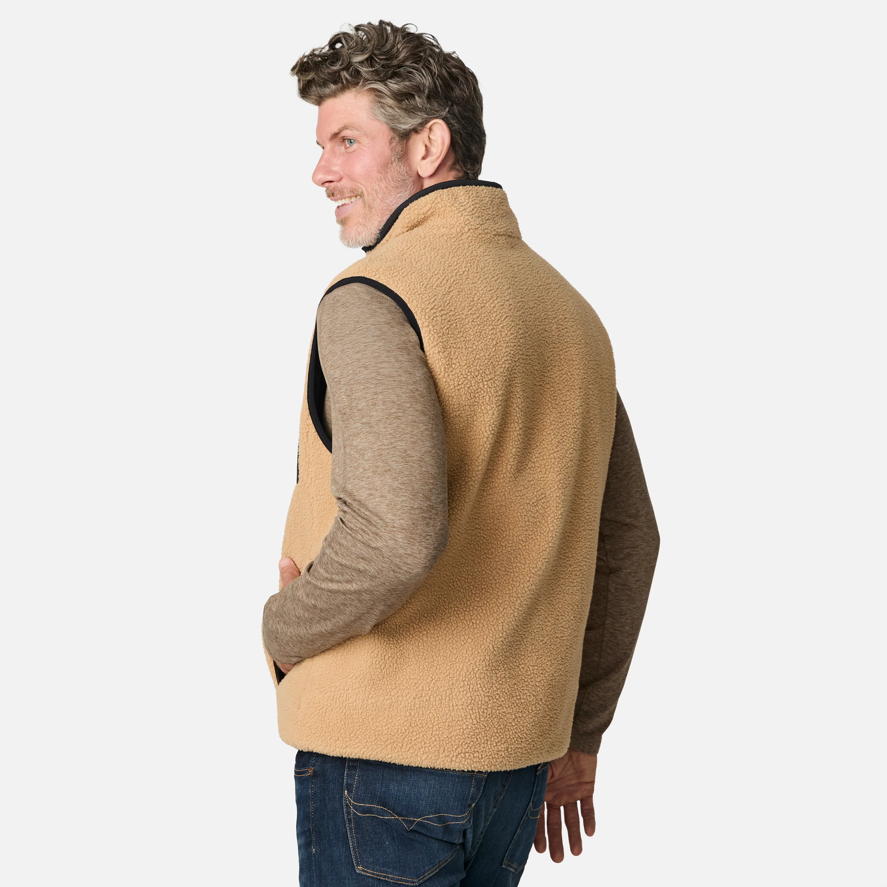 Men's Atlas II Quilted Reversible Sherpa Vest - Image 14