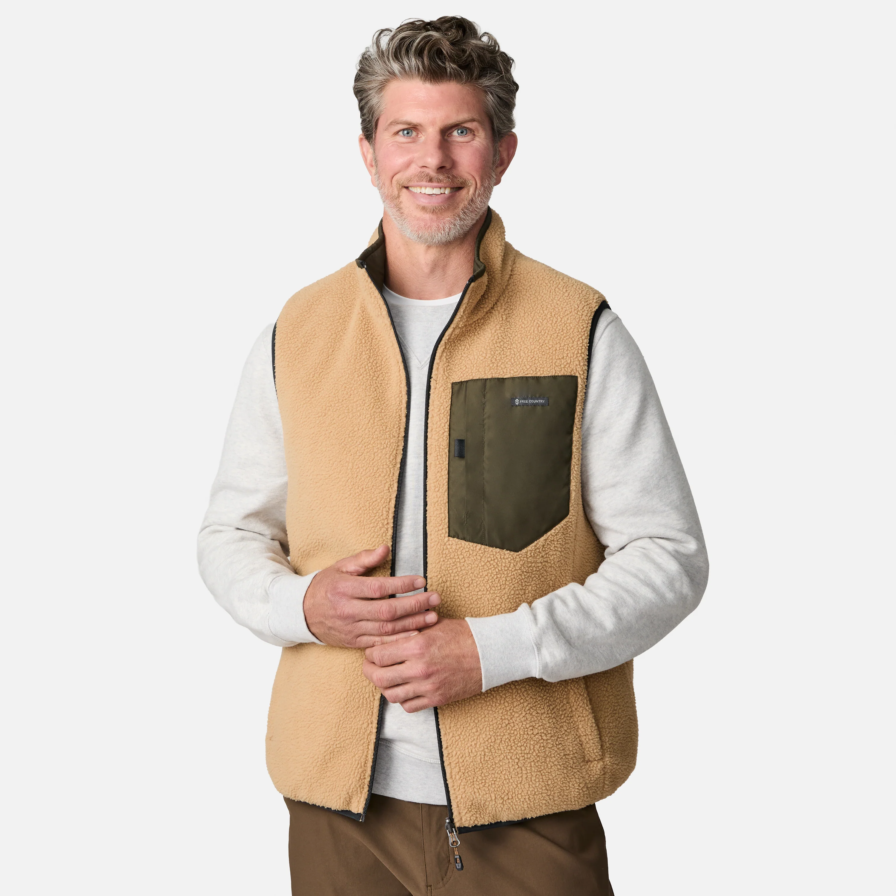 Men's Atlas II Quilted Reversible Sherpa Vest - Image 4