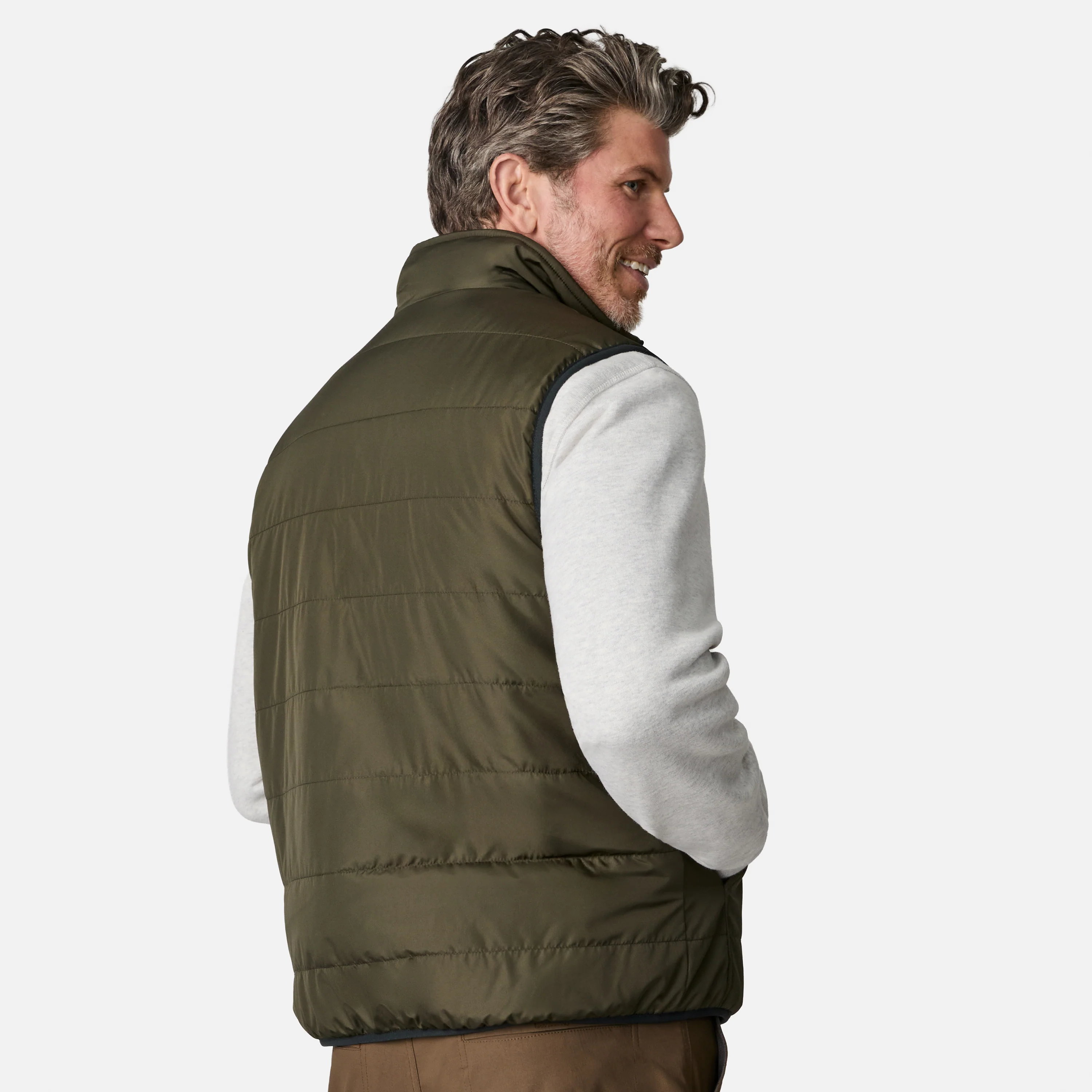Men's Atlas II Quilted Reversible Sherpa Vest - Image 7