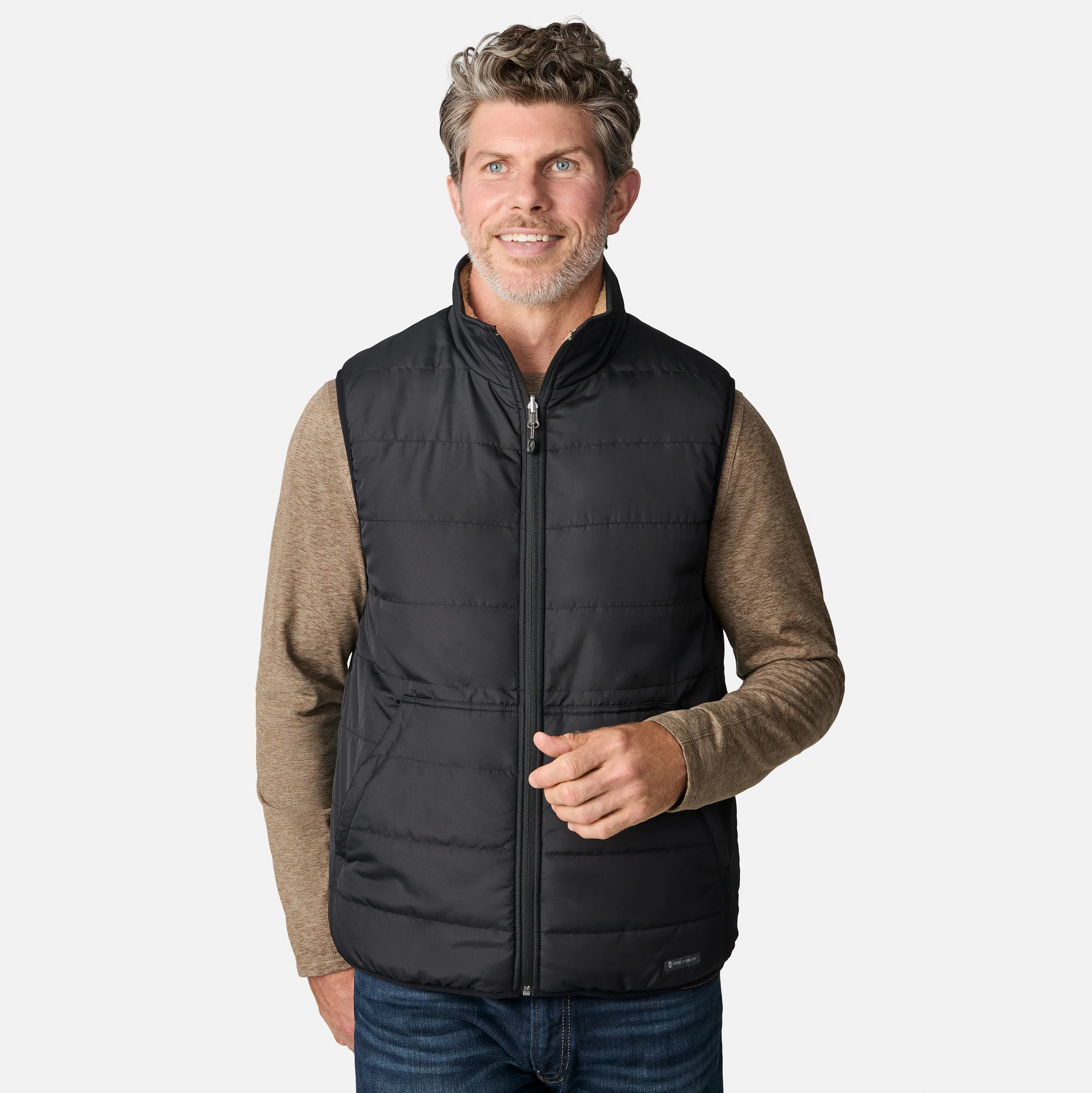 Men's Atlas II Quilted Reversible Sherpa Vest - Image 9