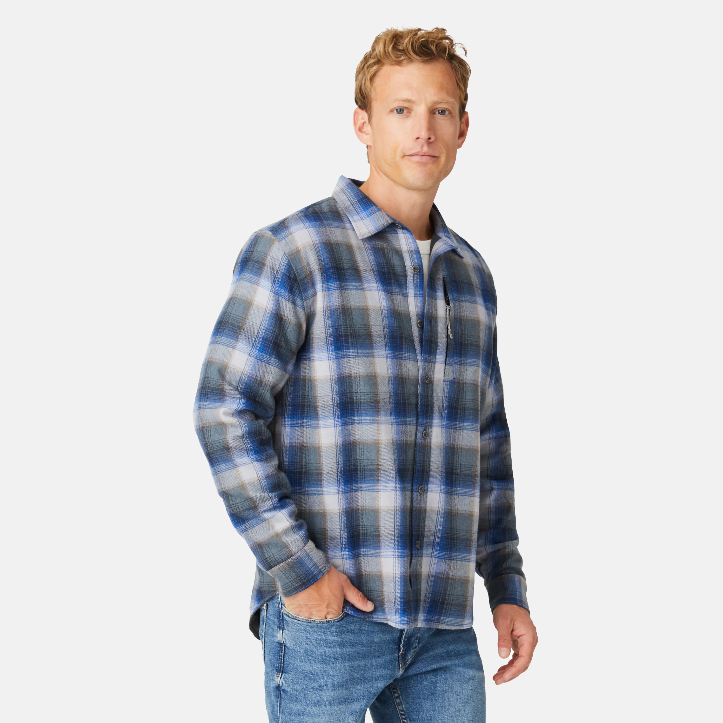 Men's Easywear Flannel Shirt - Image 12