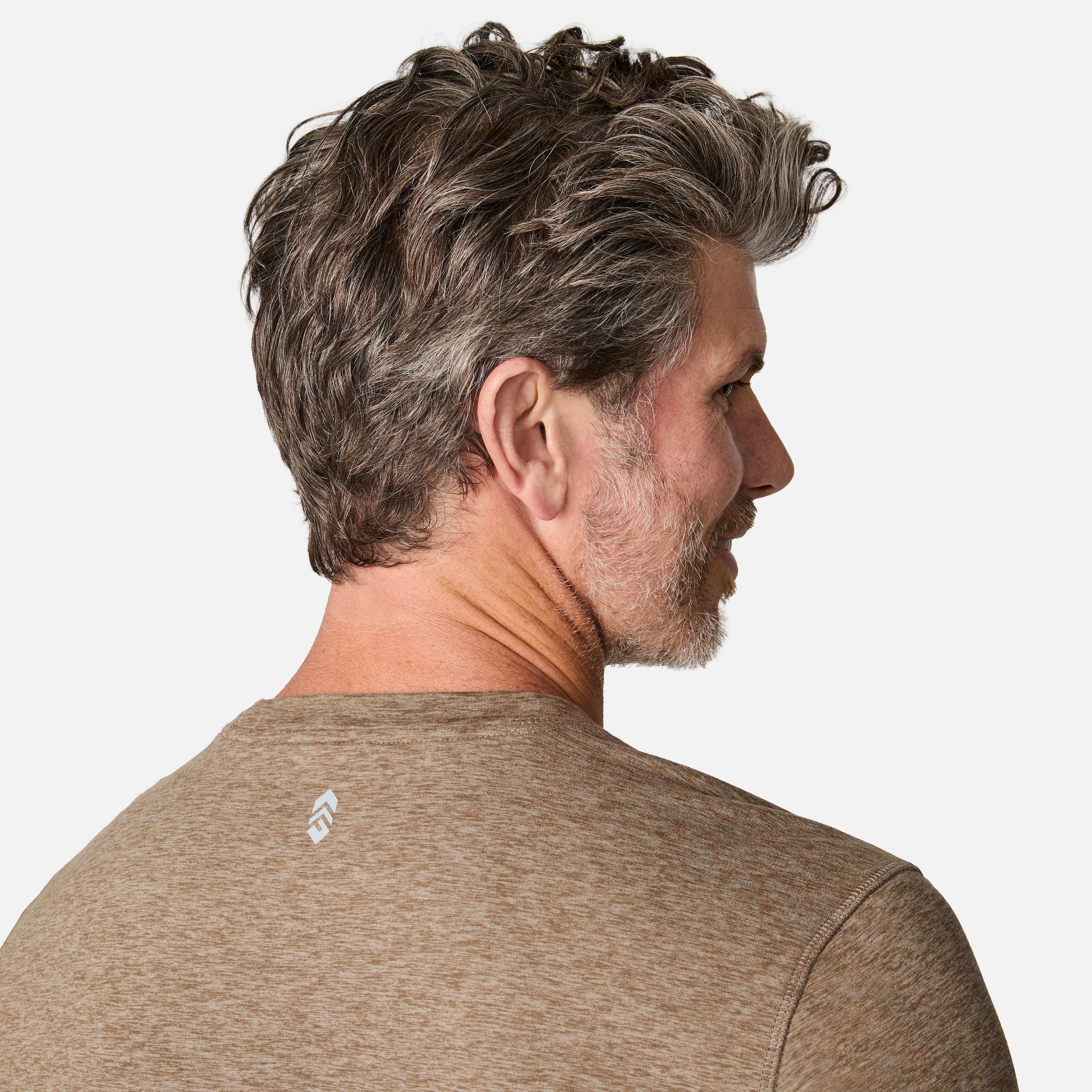 Men's FreeCycle® Sueded Spacedye Long Sleeve Crew Neck - Image 16