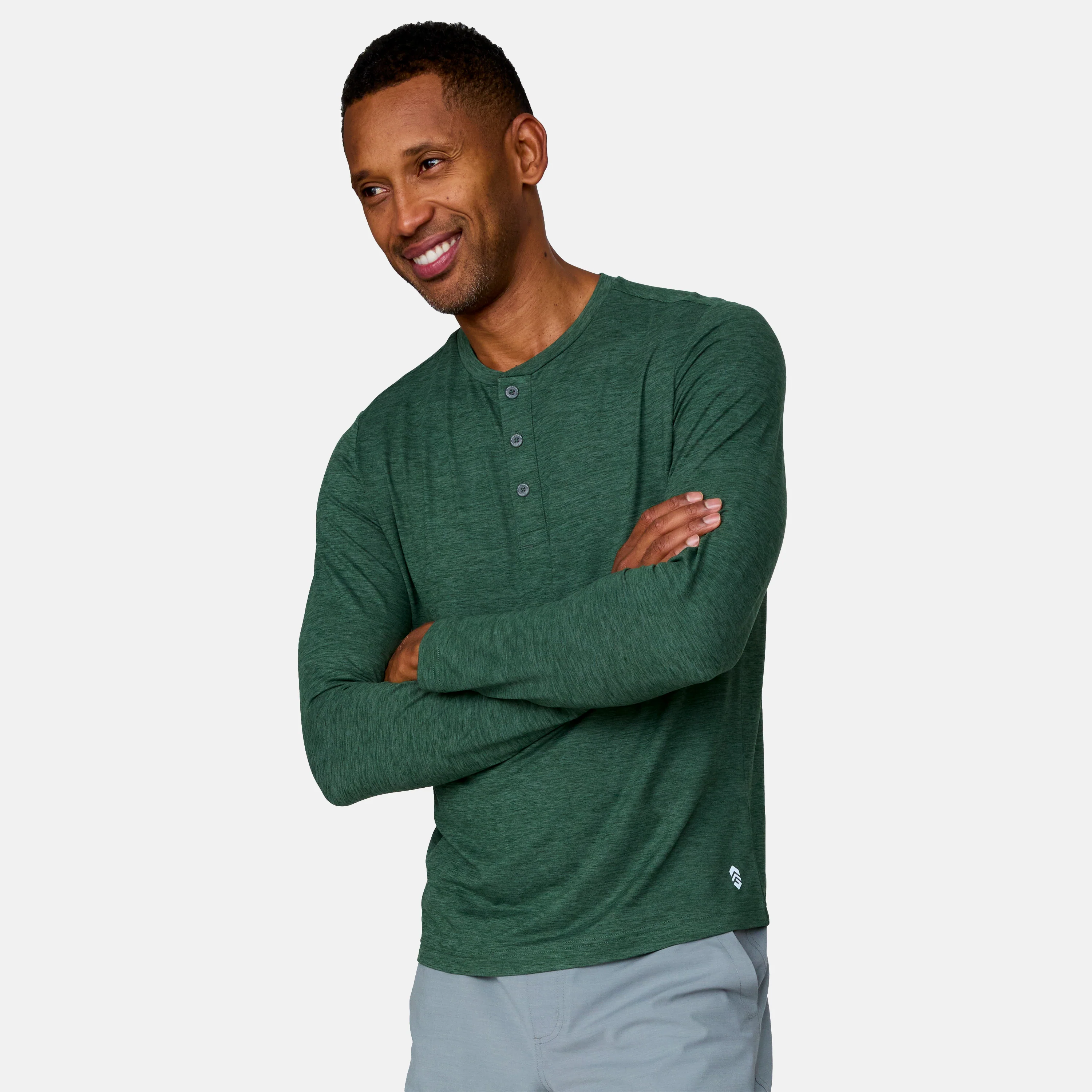Men's Henley Long Sleeve Shirt - Image 4
