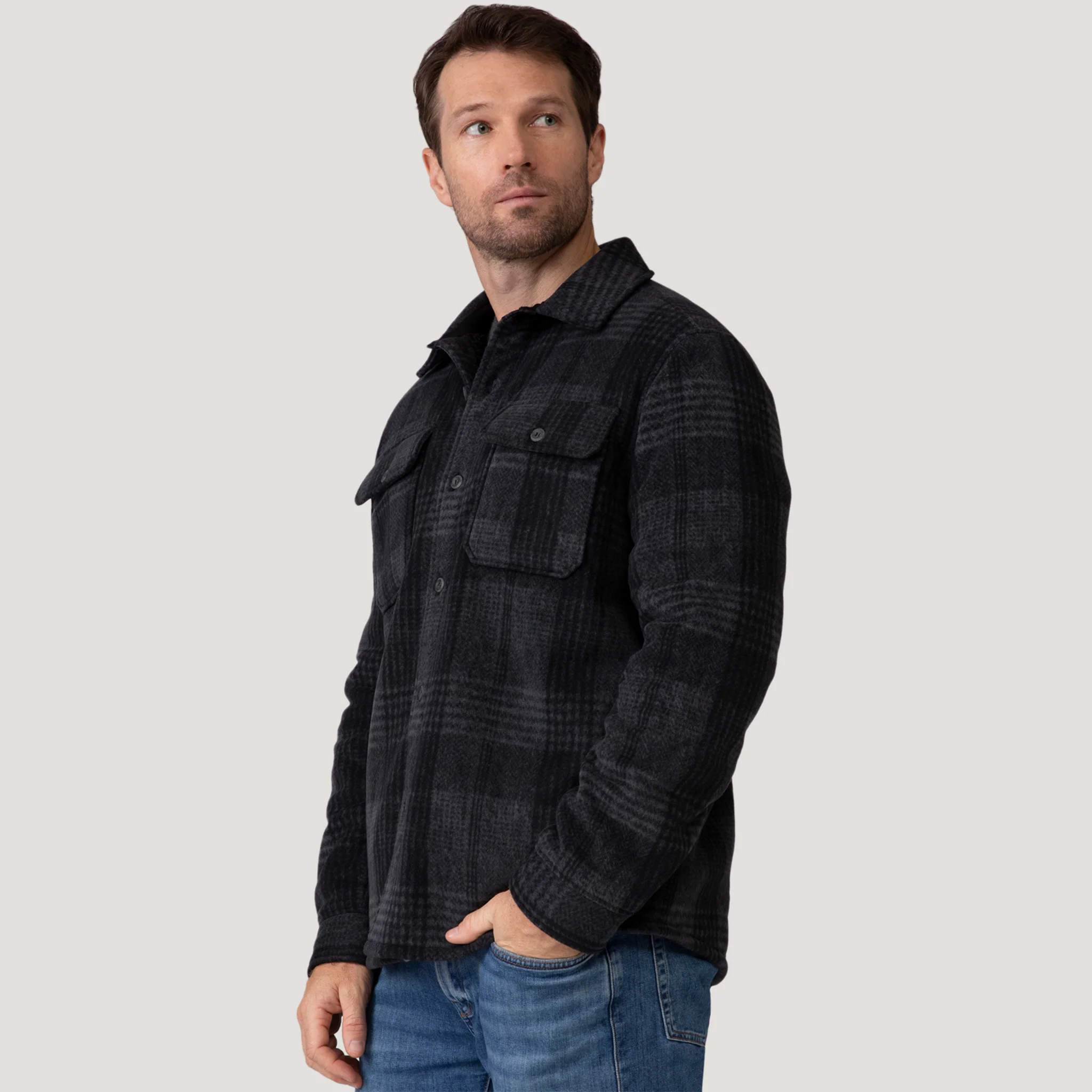 Men's Chill Out Fleece Shirt Jacket - Image 23