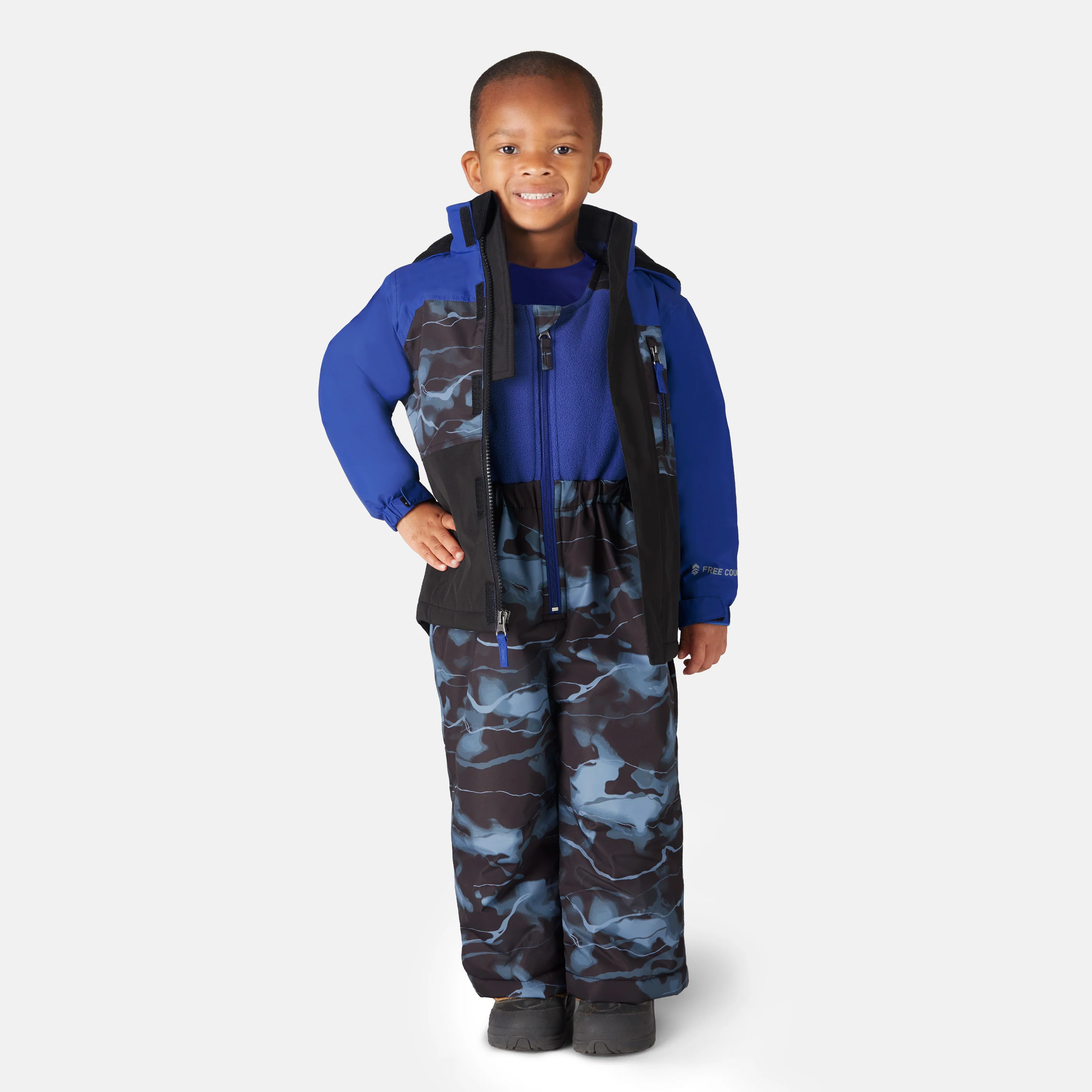 Toddler Boys' Out of Bound Jacket and Bib Pant Ski Set - Image 3