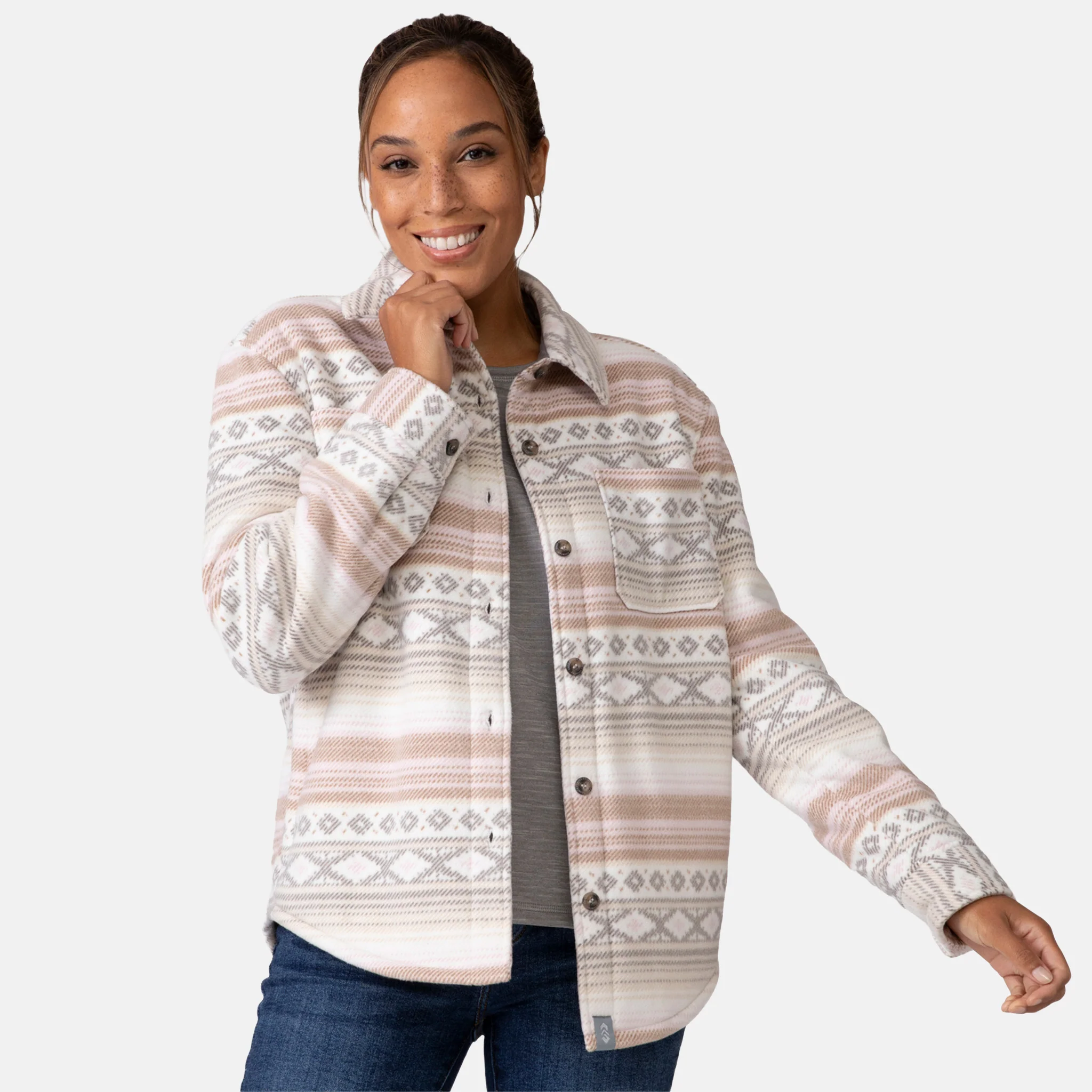 Women's Chill Out Fleece Shirt Jacket - Image 14