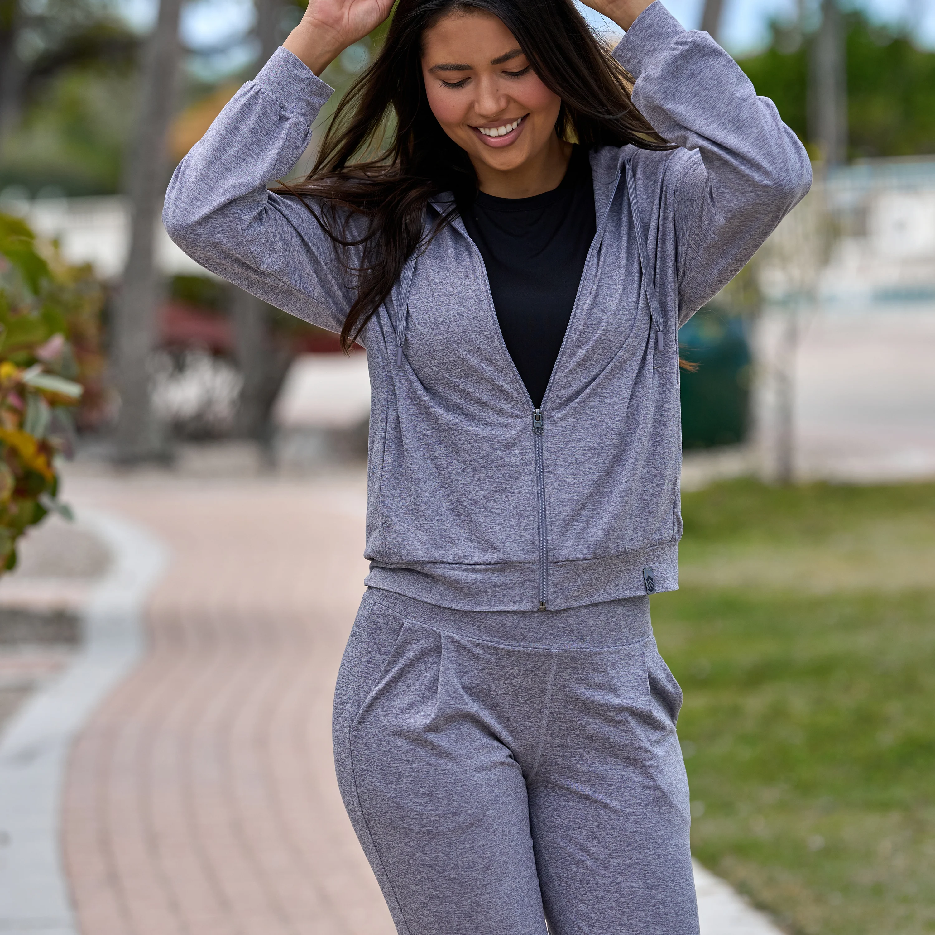 Women's Cloud Knit Zip Hoodie - Image 5