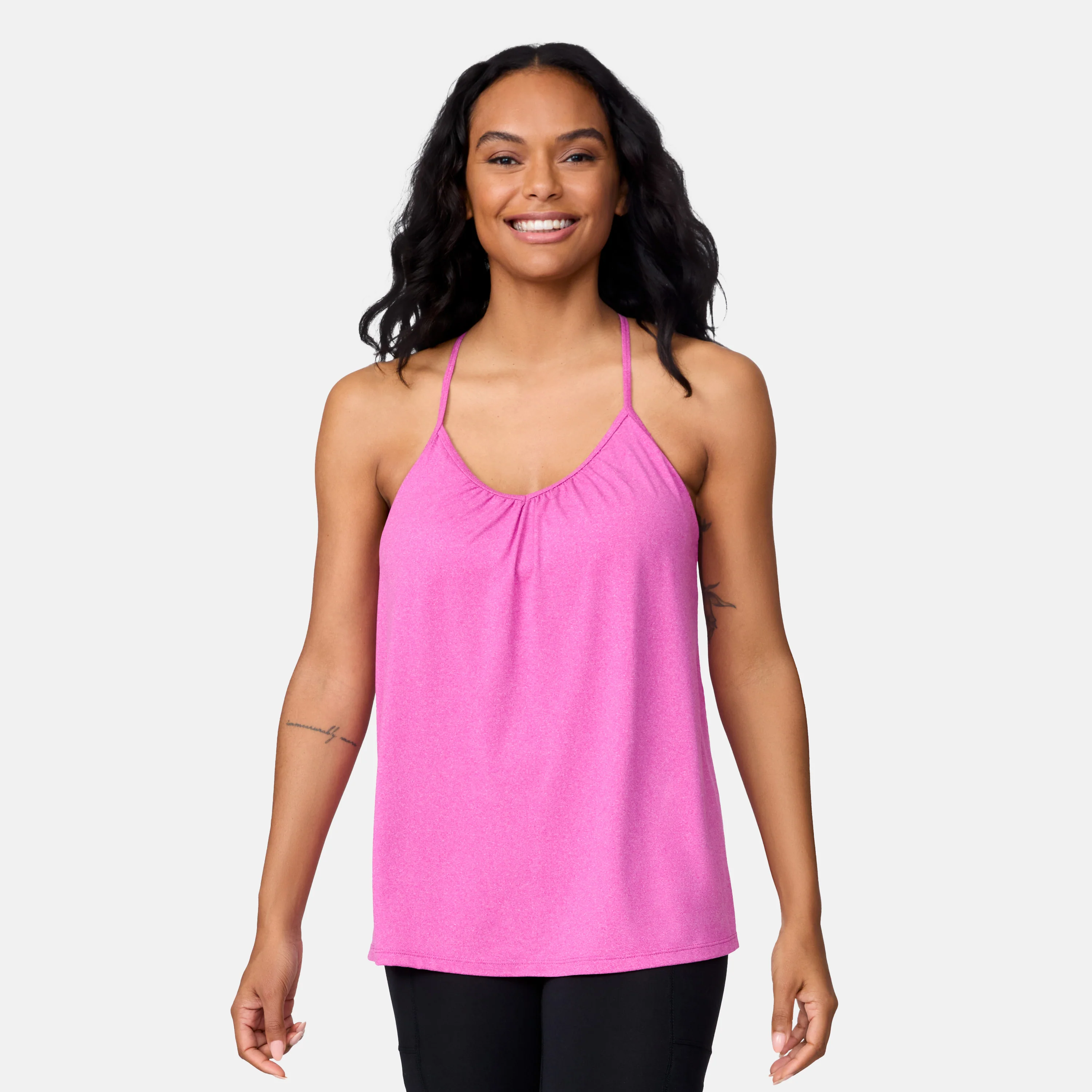 Women's Microtech® Chill B Cool V-Neck Cami Top with Built-In Bra - Image 36