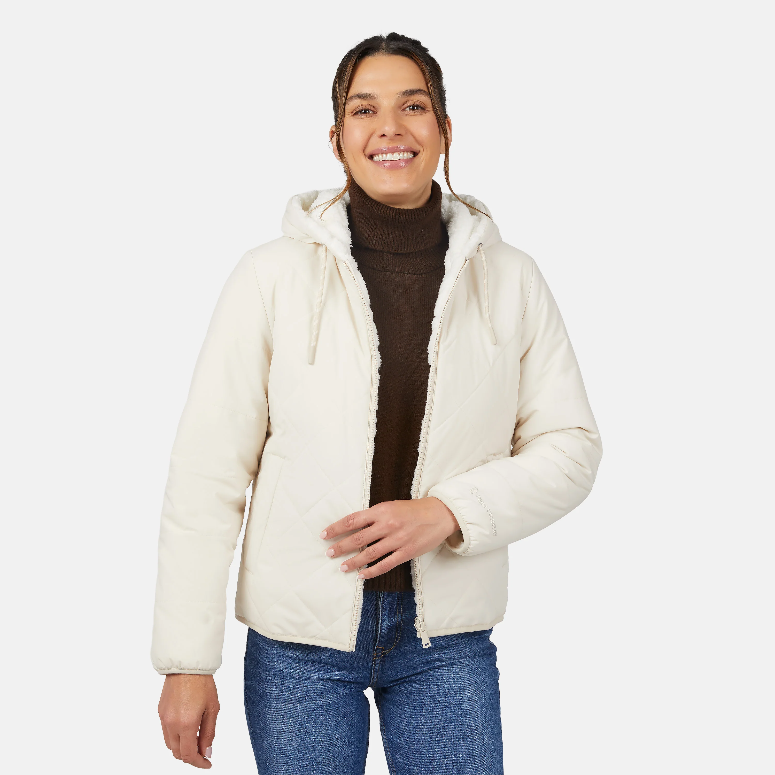 Women's Hooded Cirrus Quilted Reversible Jacket - Image 13