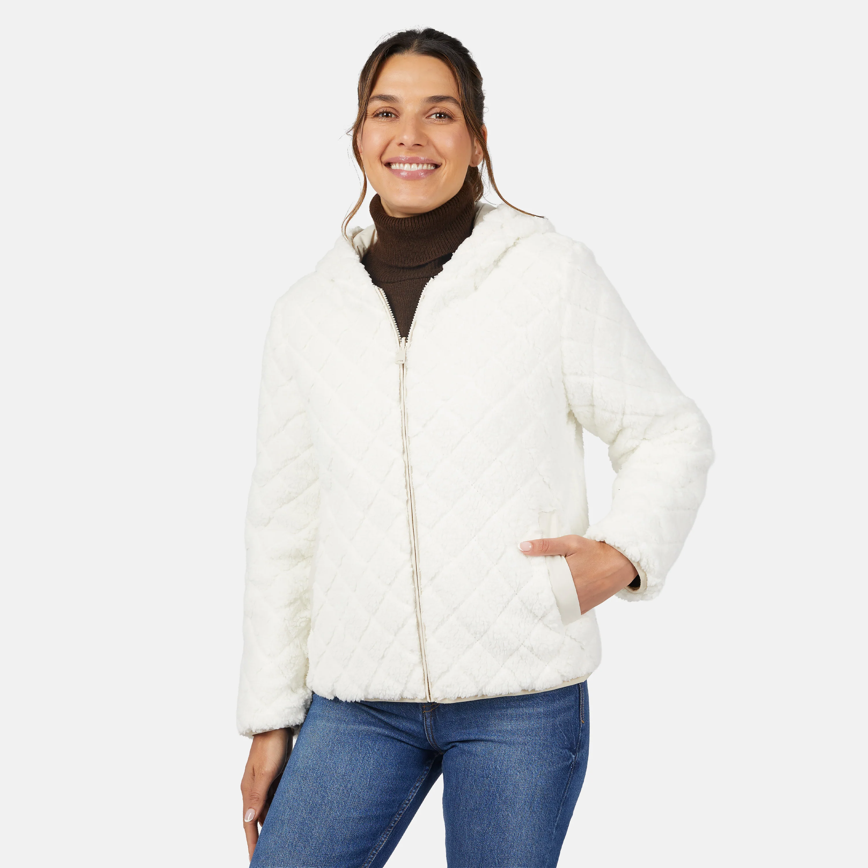 Women's Hooded Cirrus Quilted Reversible Jacket - Image 14