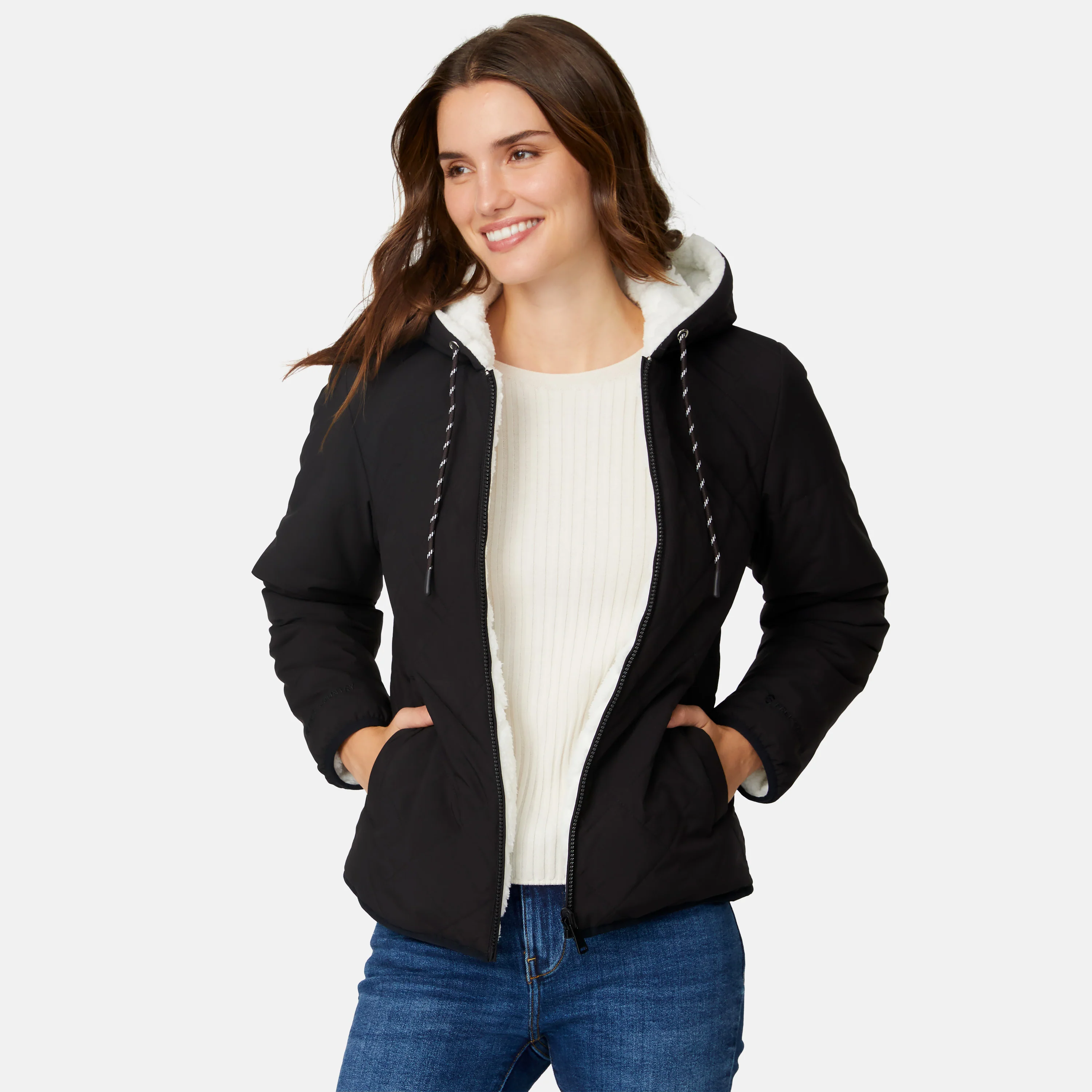 Women's Hooded Cirrus Quilted Reversible Jacket - Image 21