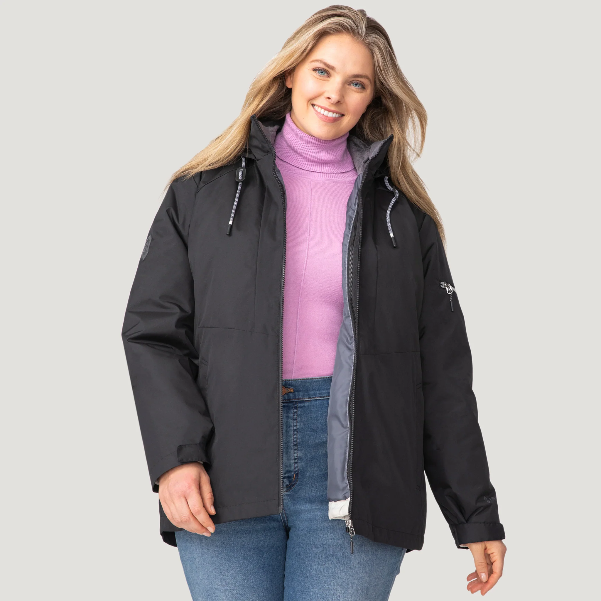 Women's Plus Size Back of Bell 3-in-1 Systems Jacket - Image 10