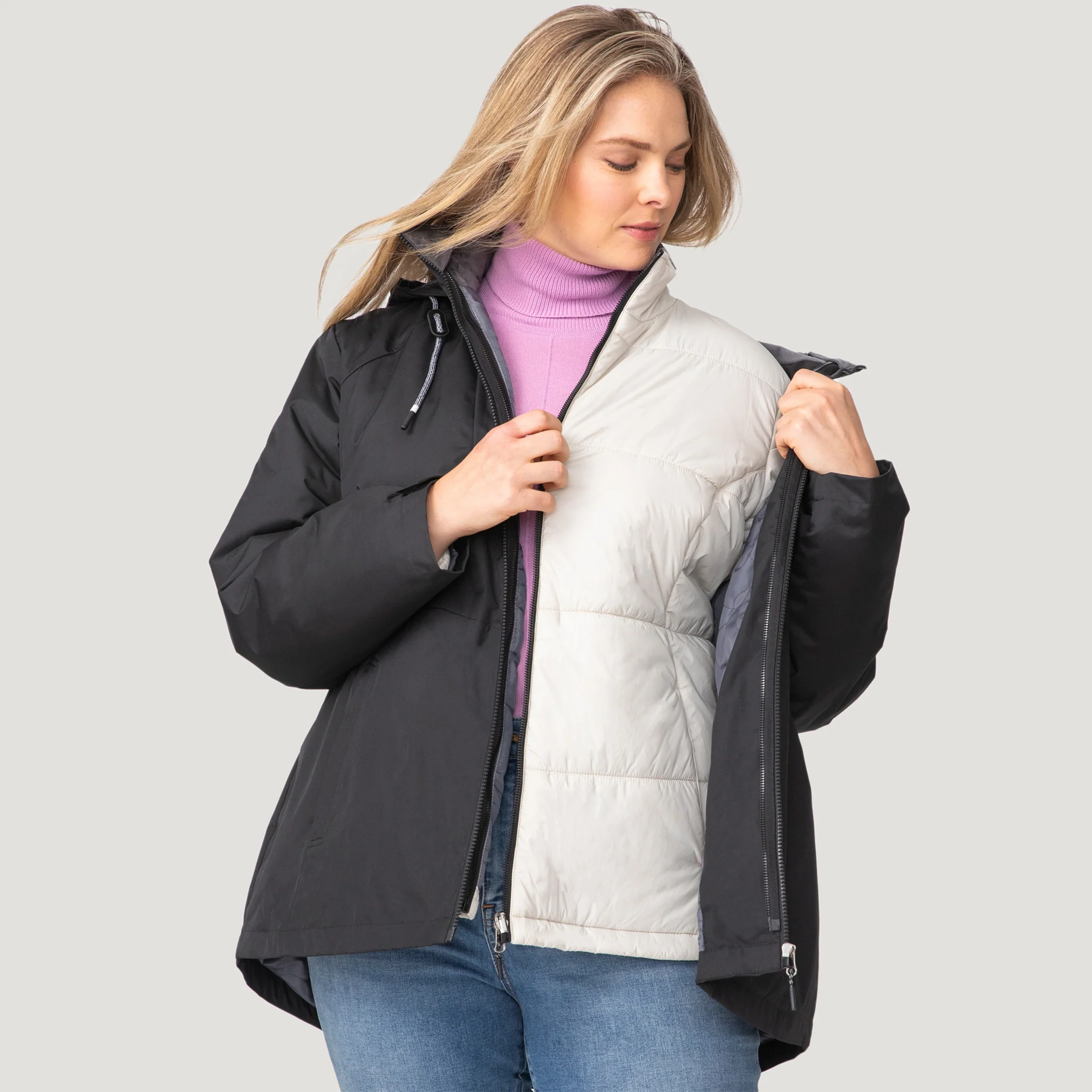 Women's Plus Size Back of Bell 3-in-1 Systems Jacket - Image 7