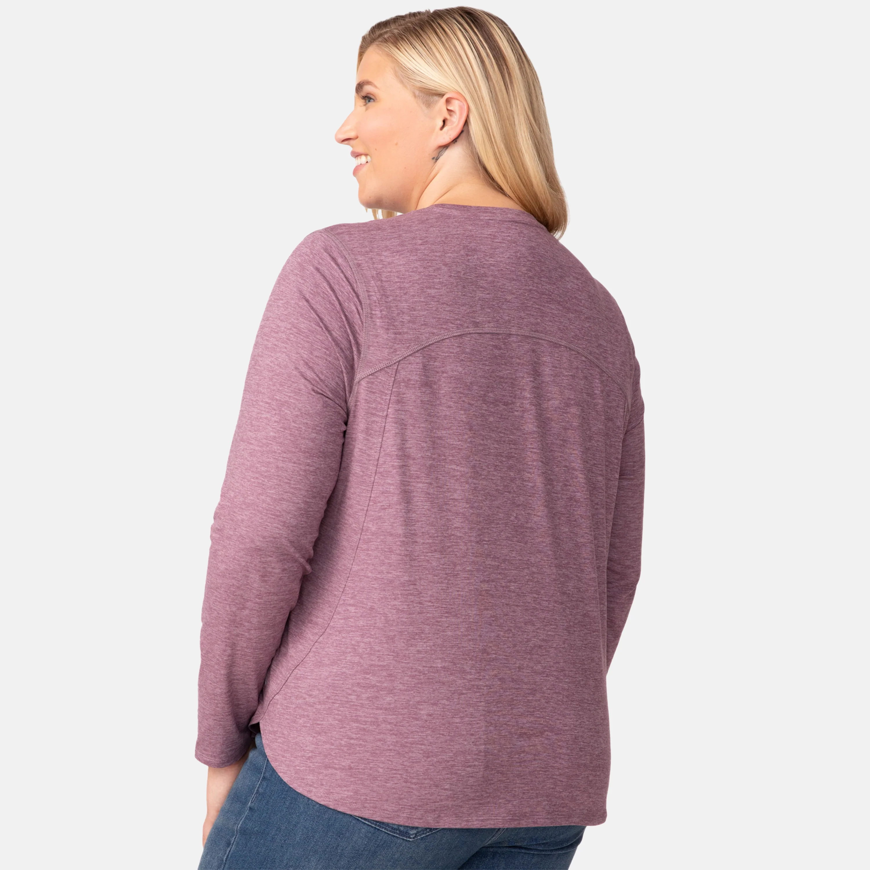 Women's Plus Size Cloud Knit All Day Crew Neck Top - Image 13