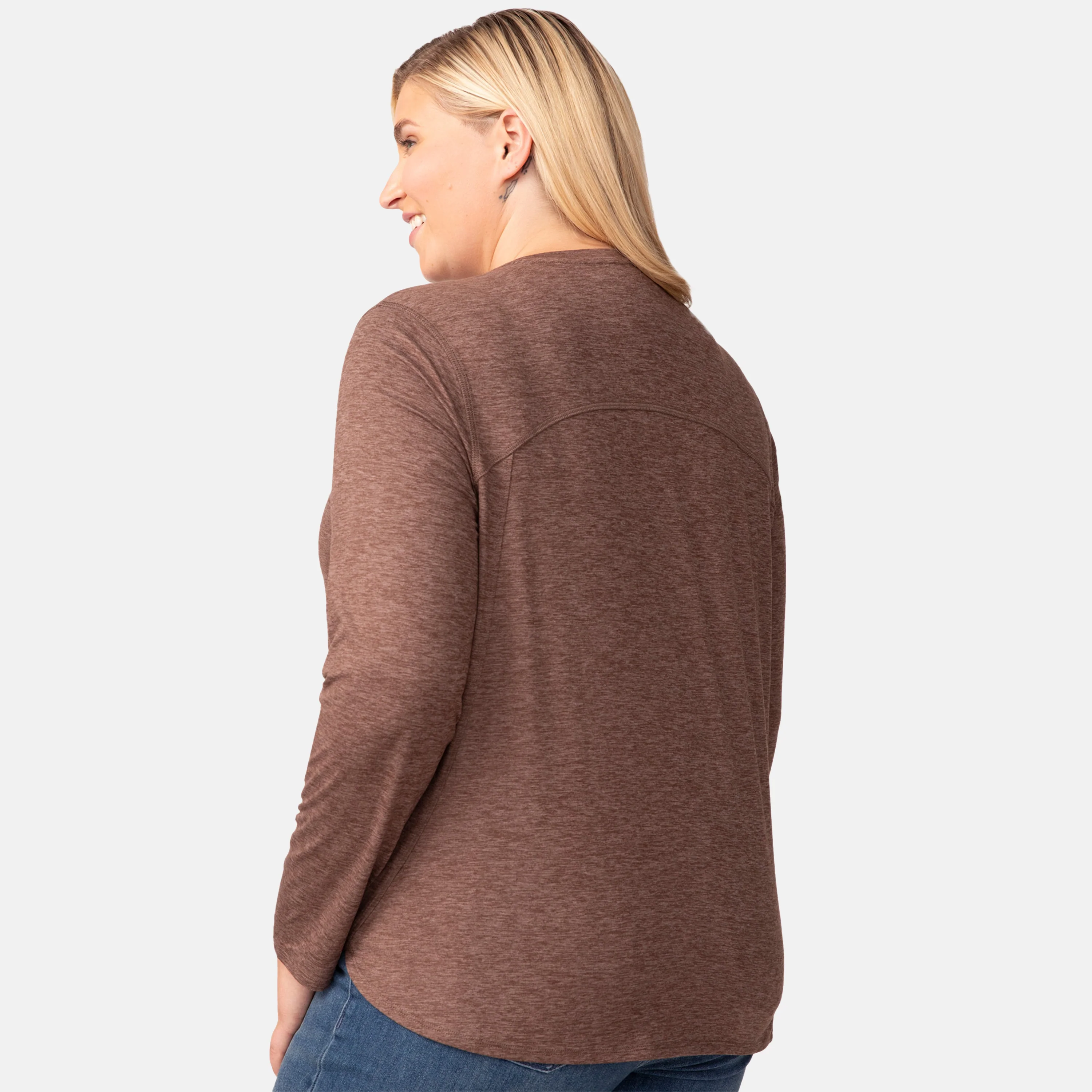 Women's Plus Size Cloud Knit All Day Crew Neck Top - Image 6
