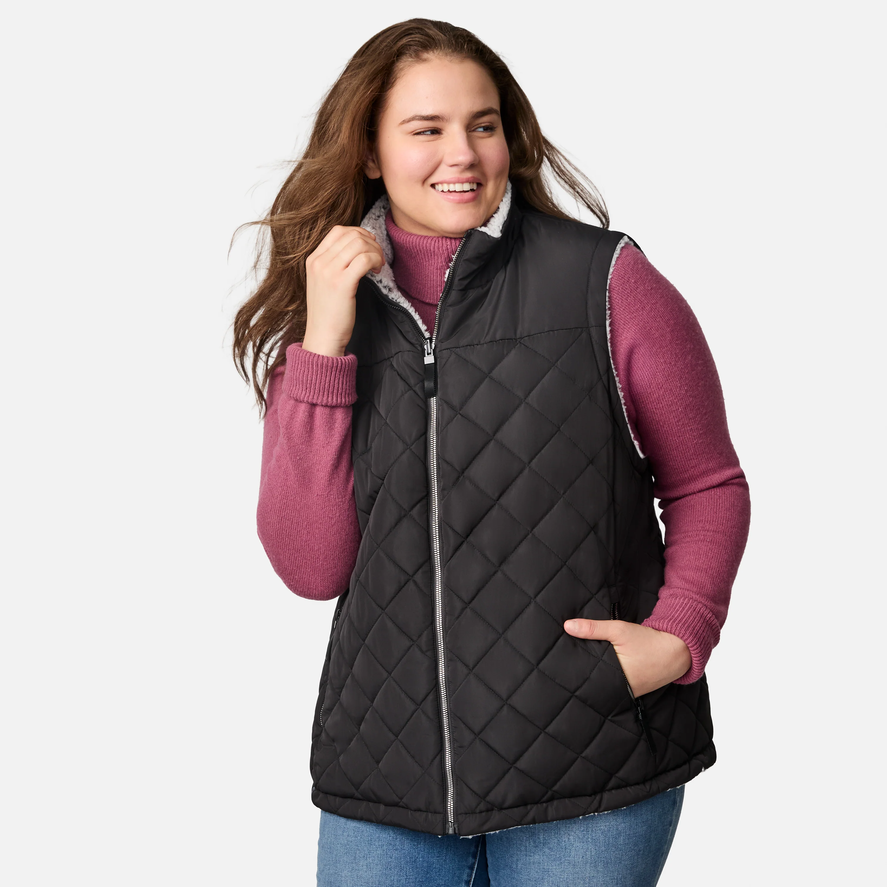 Women's Plus Size Expedition II Stratus Lite Reversible Vest - Image 15