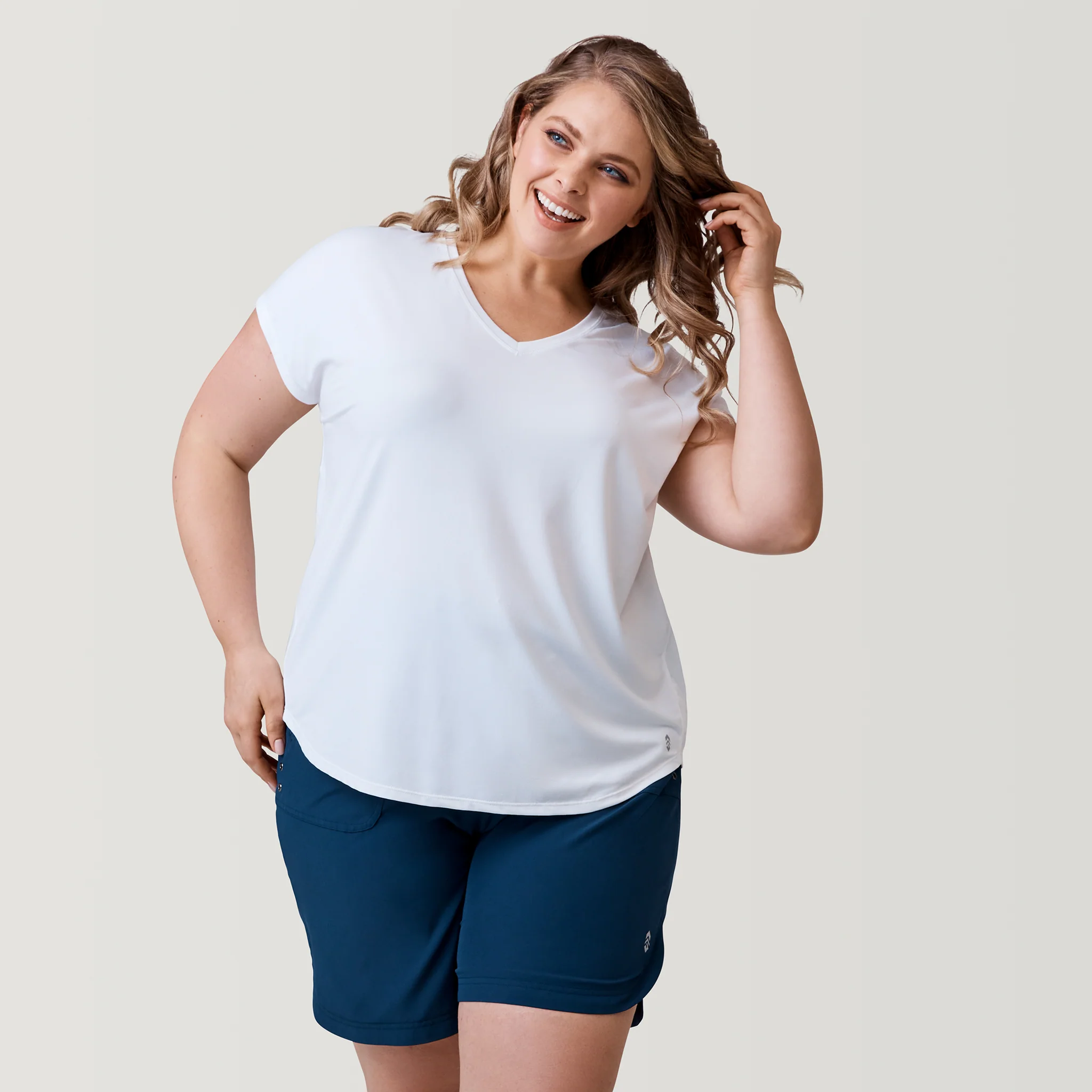 Women's Plus Size Microtech® Chill B Cool Tee - Image 17