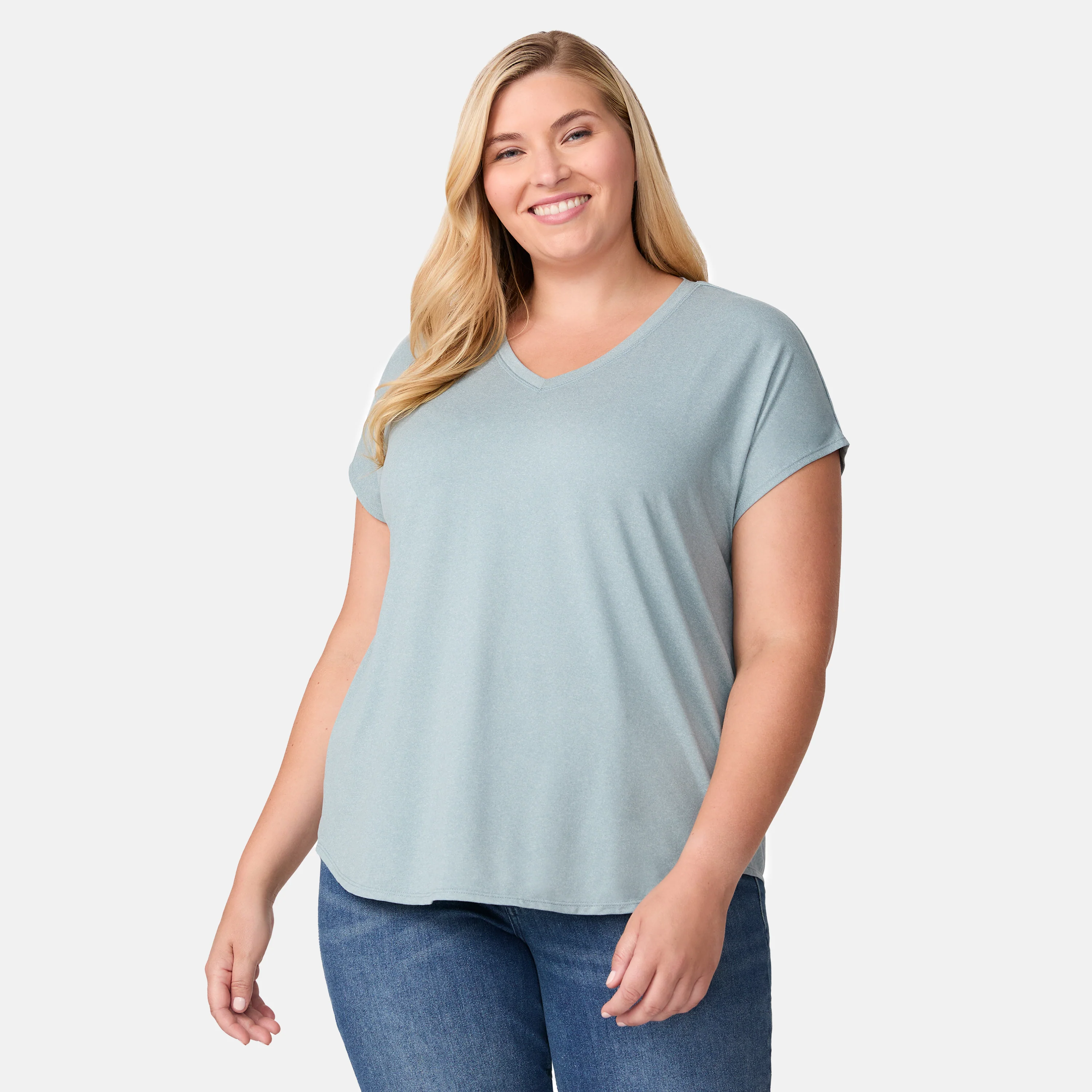 Women's Plus Size Microtech® Chill B Cool Tee - Image 4