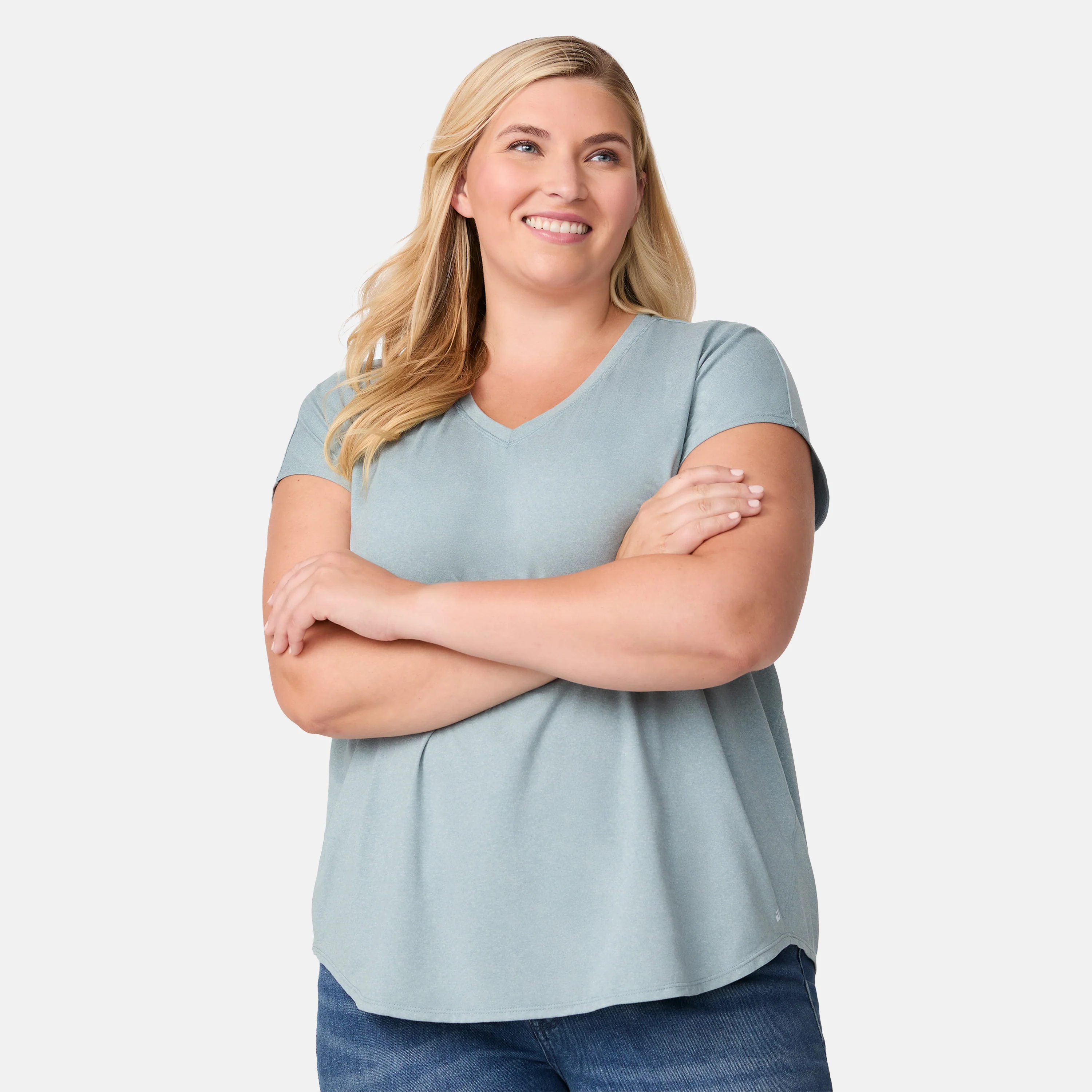 Women's Plus Size Microtech® Chill B Cool Tee - Image 5