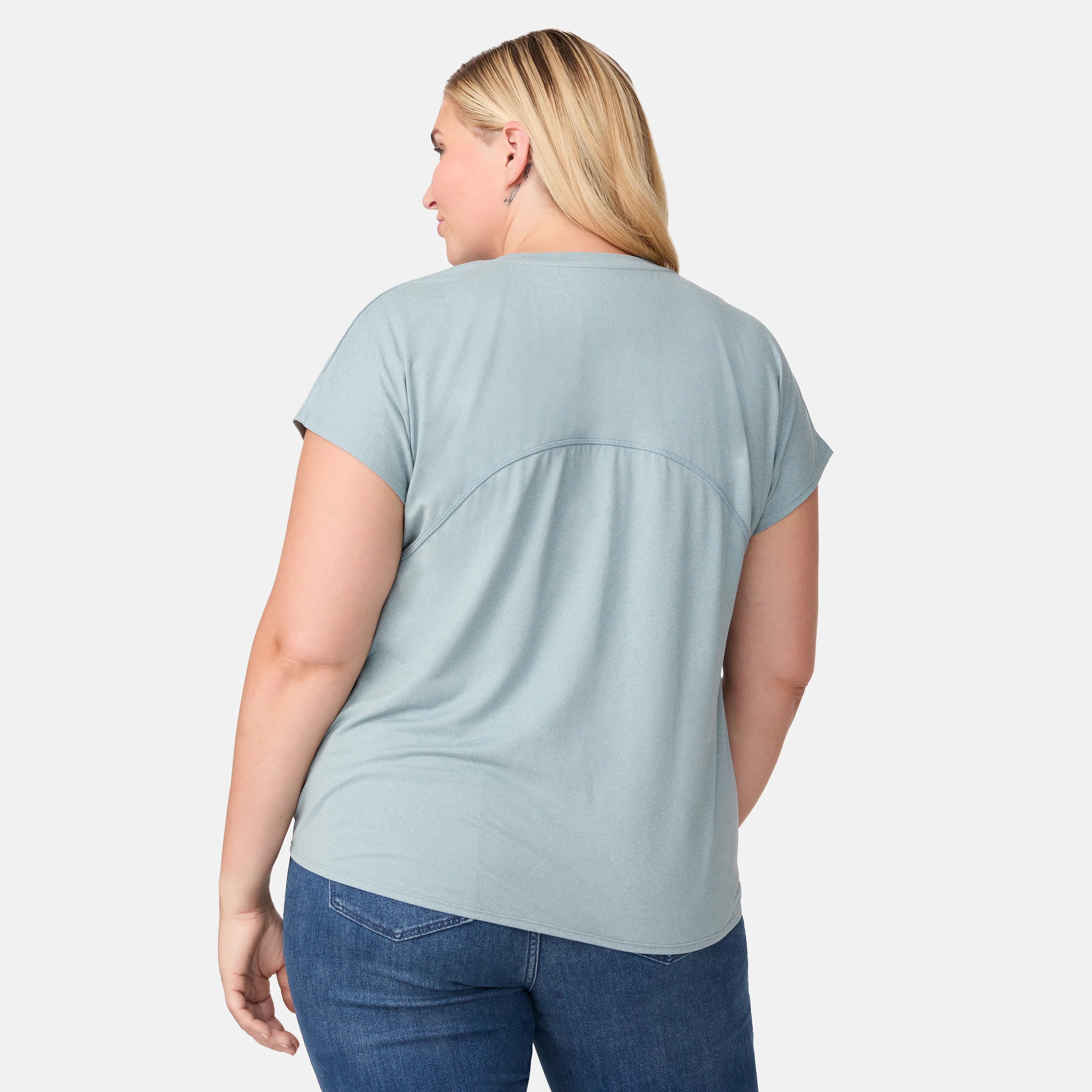 Women's Plus Size Microtech® Chill B Cool Tee - Image 6