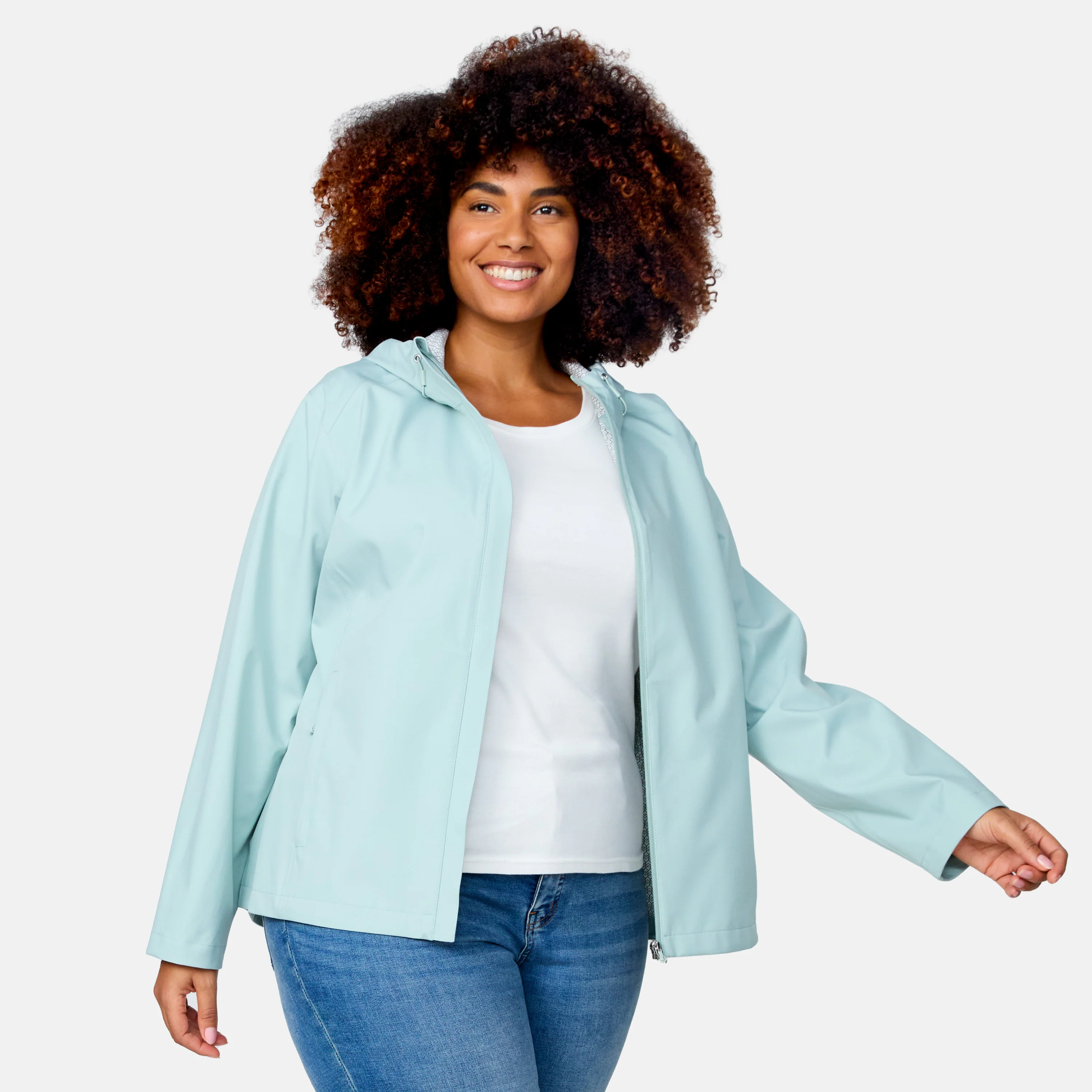 Women's Plus Size X2O Packable Rain Jacket - Image 13