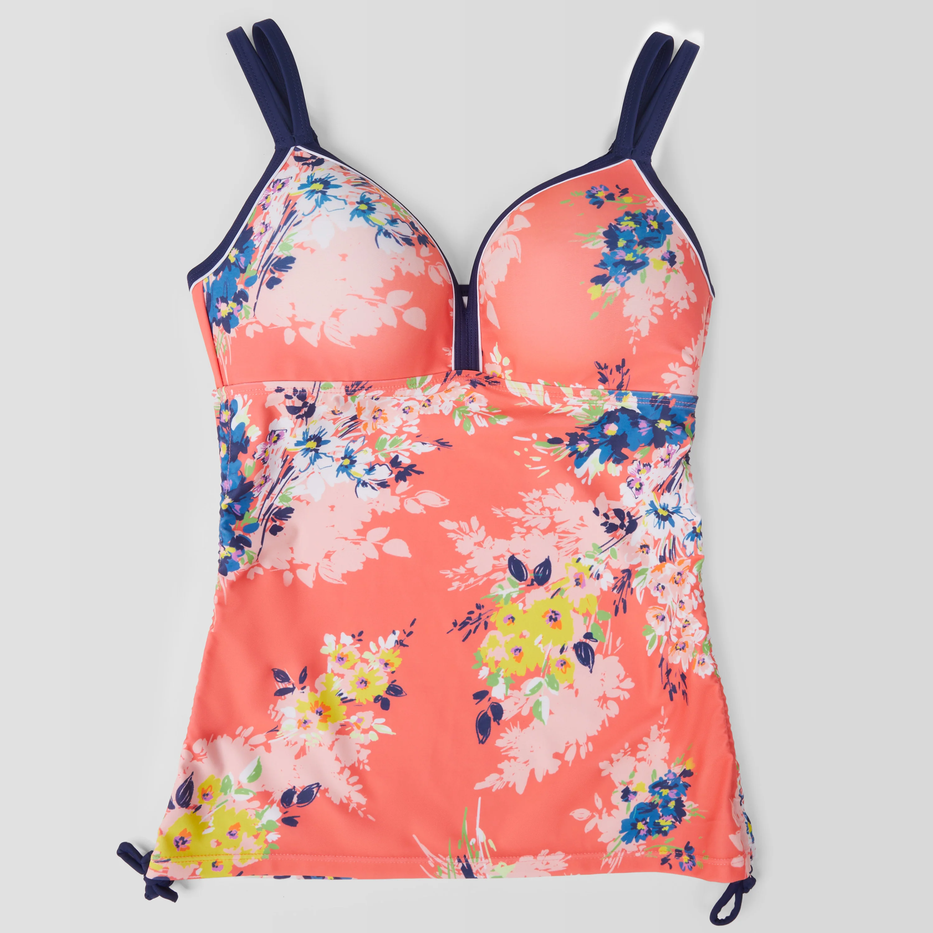 Women's Poolisde Bouquet Double Strap Tankini Top - Image 8