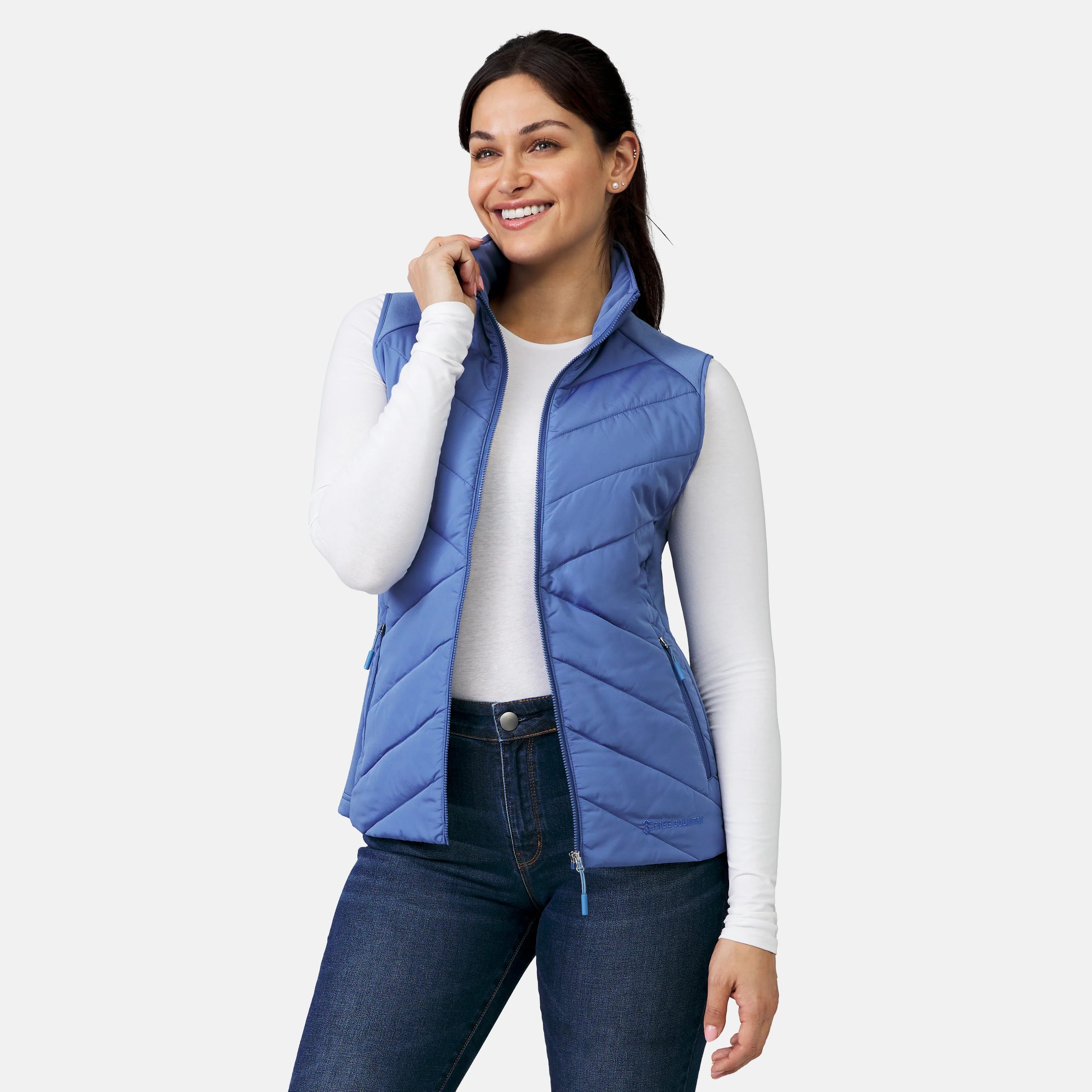 Women's Quilted Hybrid Vest - Image 12