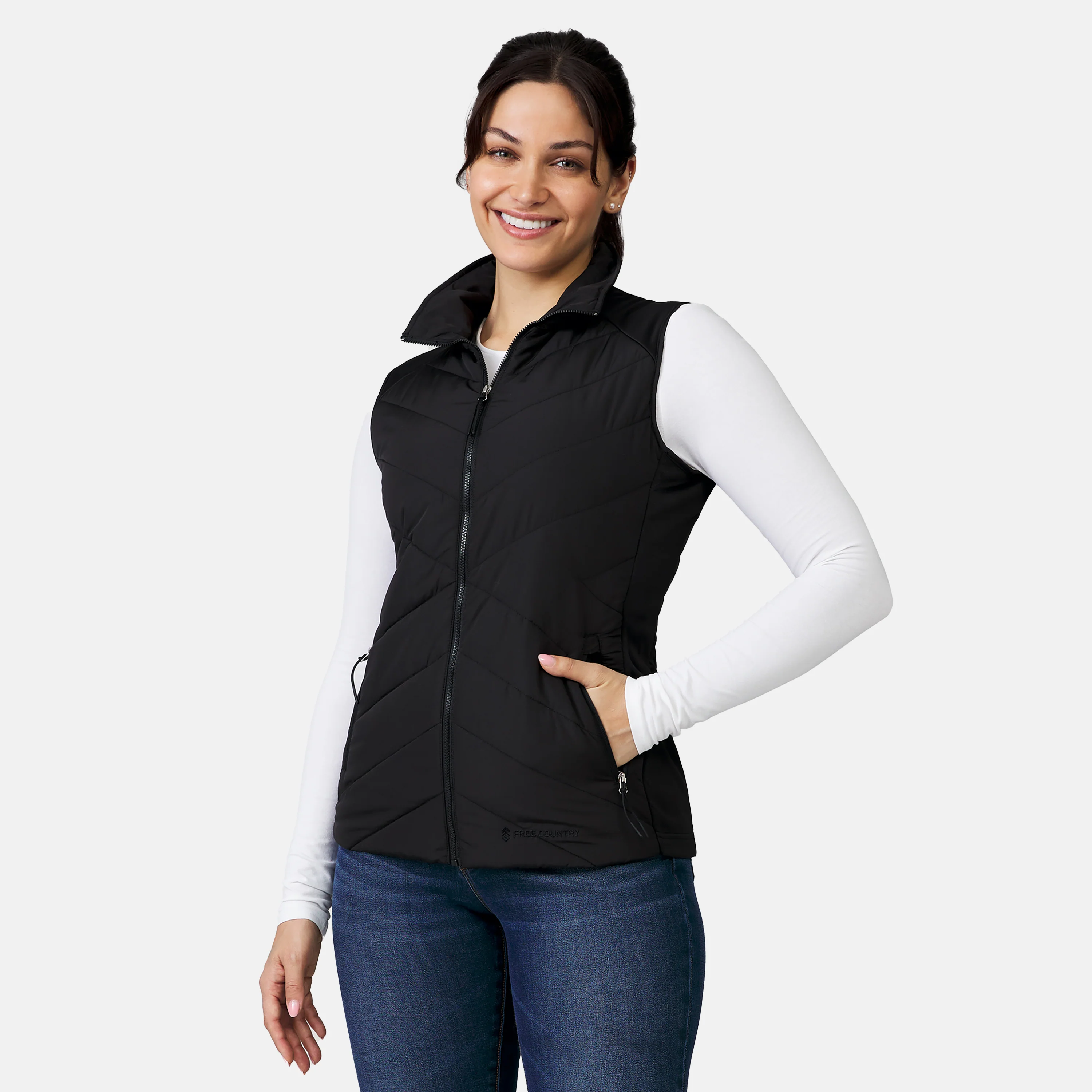 Women's Quilted Hybrid Vest - Image 18