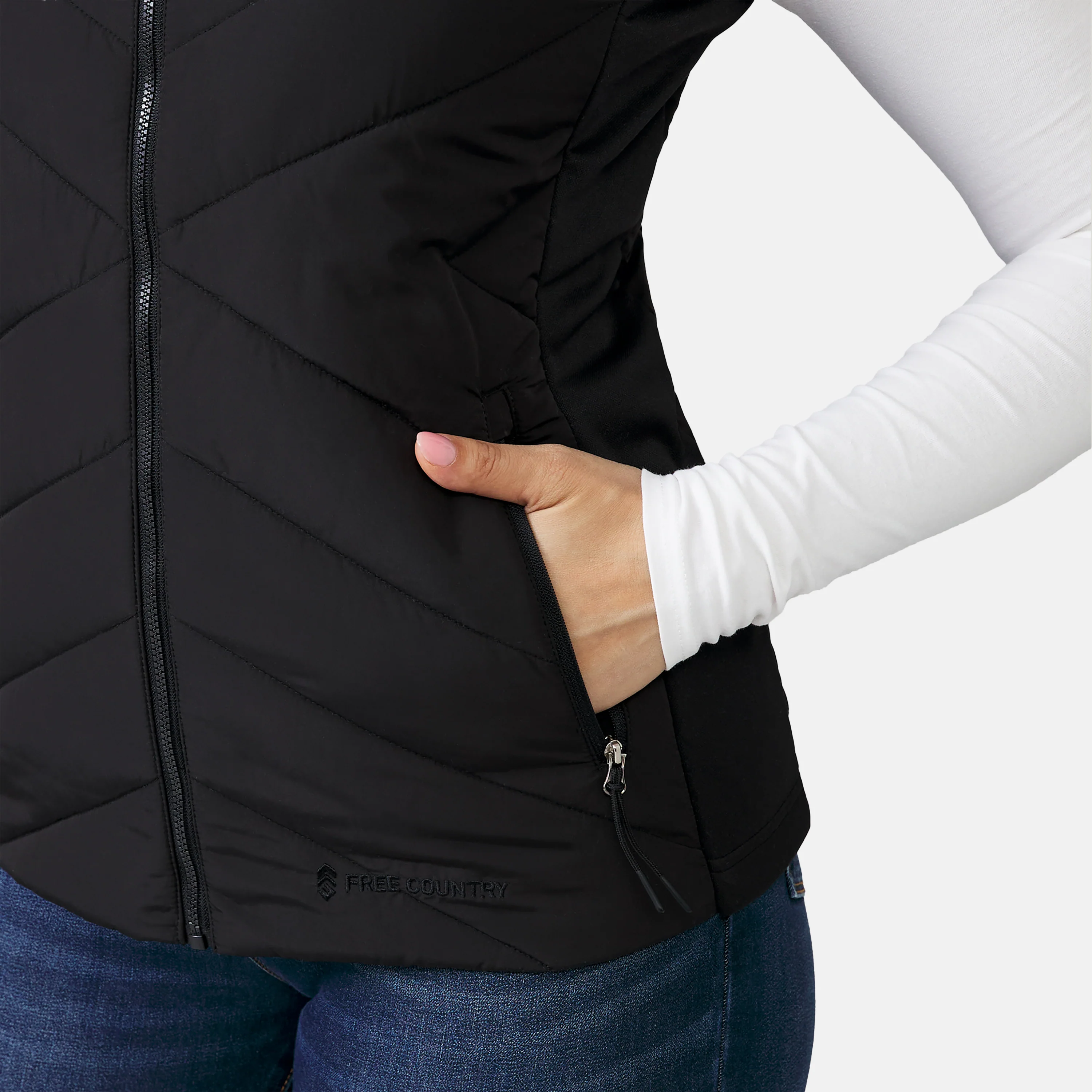 Women's Quilted Hybrid Vest - Image 22
