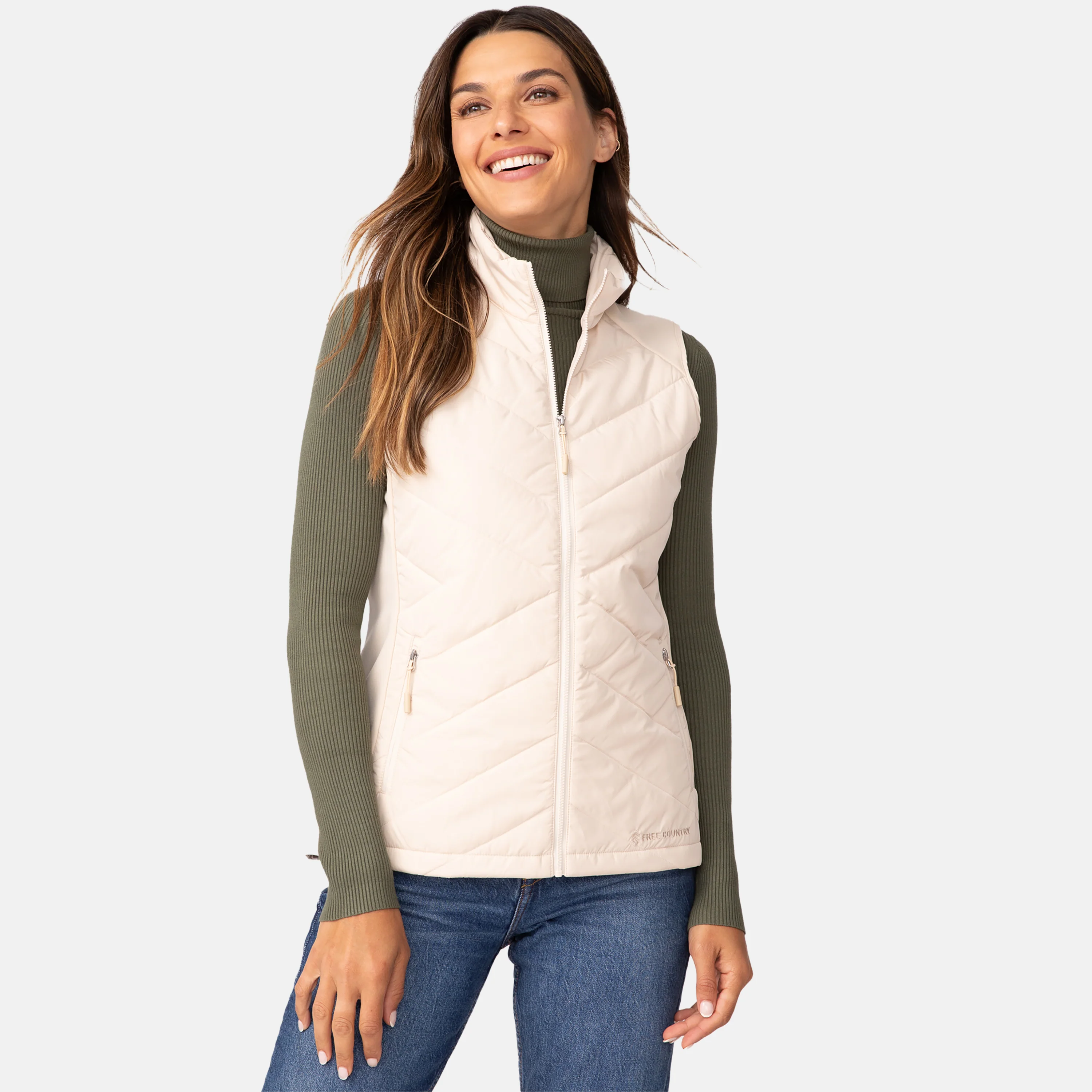 Women's Quilted Hybrid Vest - Image 25